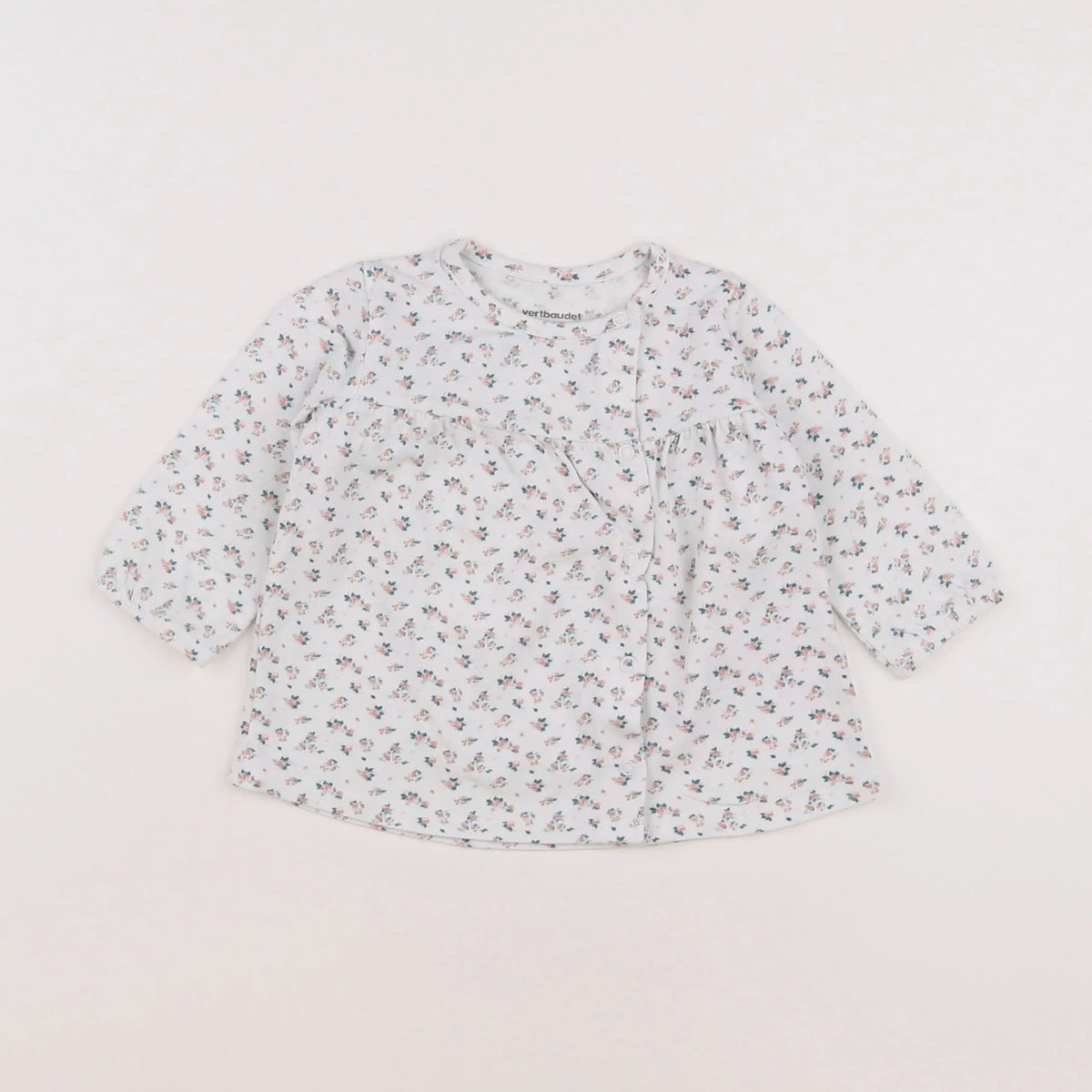 Vertbaudet - tee-shirt blanc - 3 mois