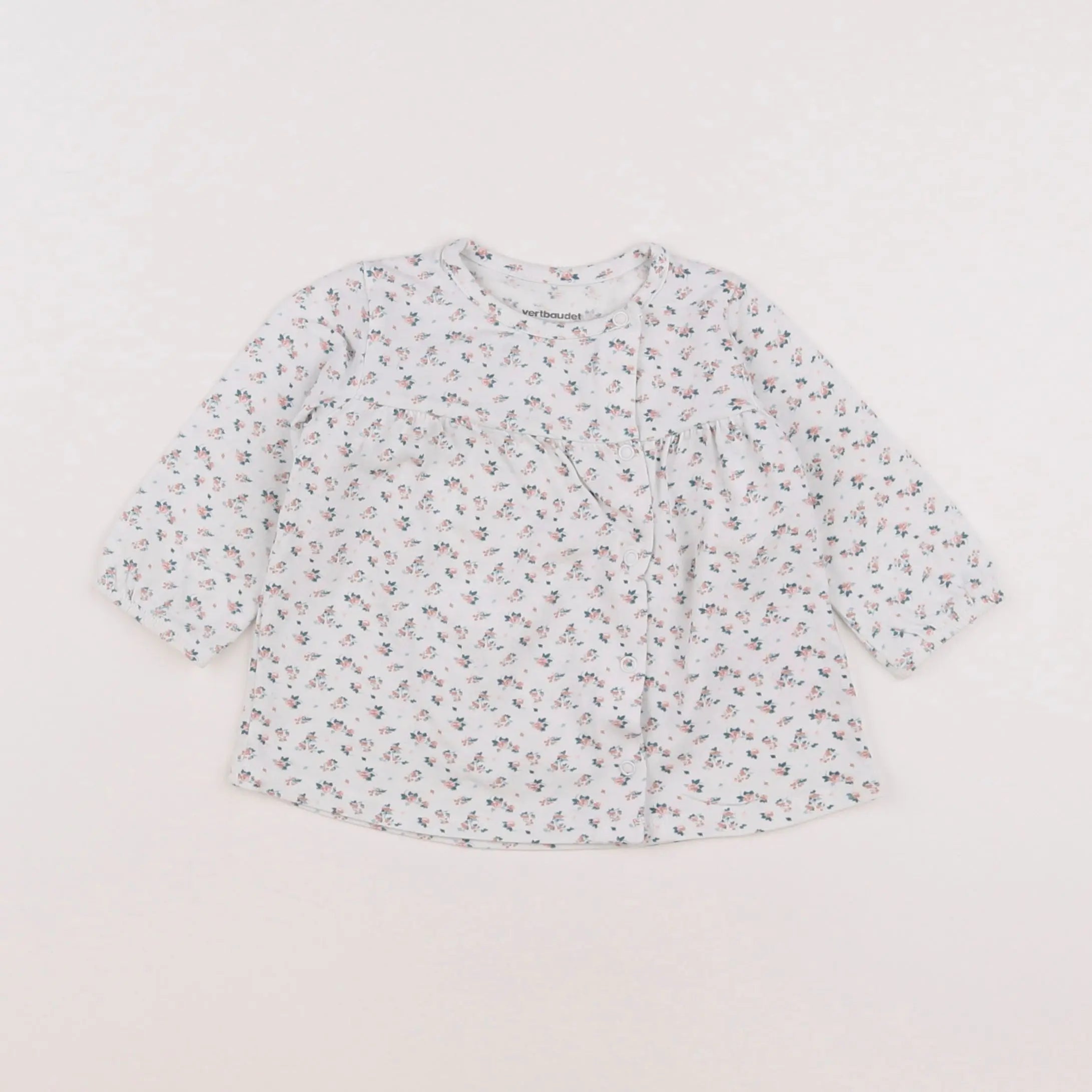 Vertbaudet - tee-shirt blanc - 3 mois