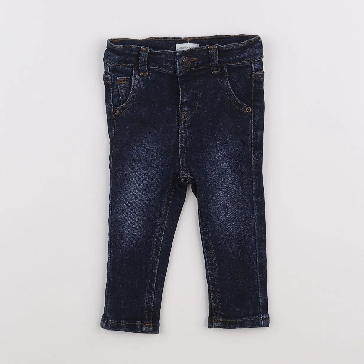 Vertbaudet - jean bleu - 3 mois