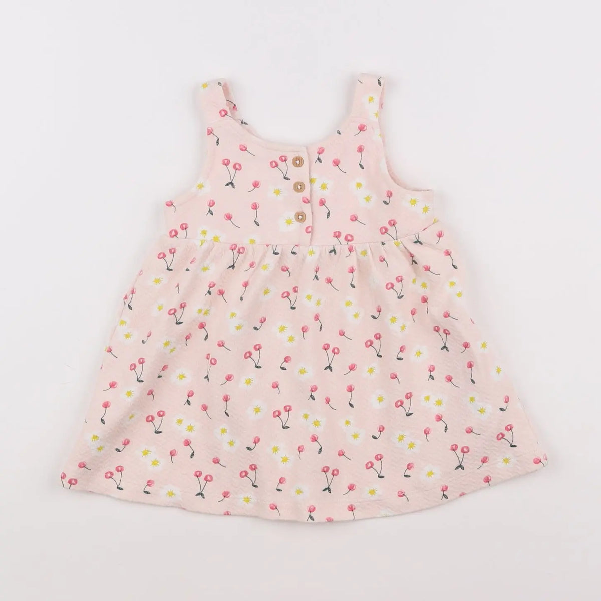 Vertbaudet - robe rose - 12 mois