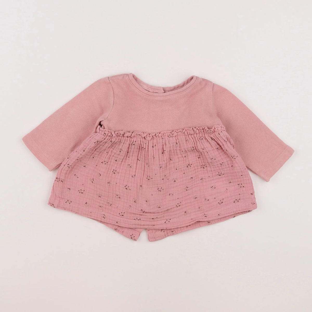 Vertbaudet - robe rose - 3 mois