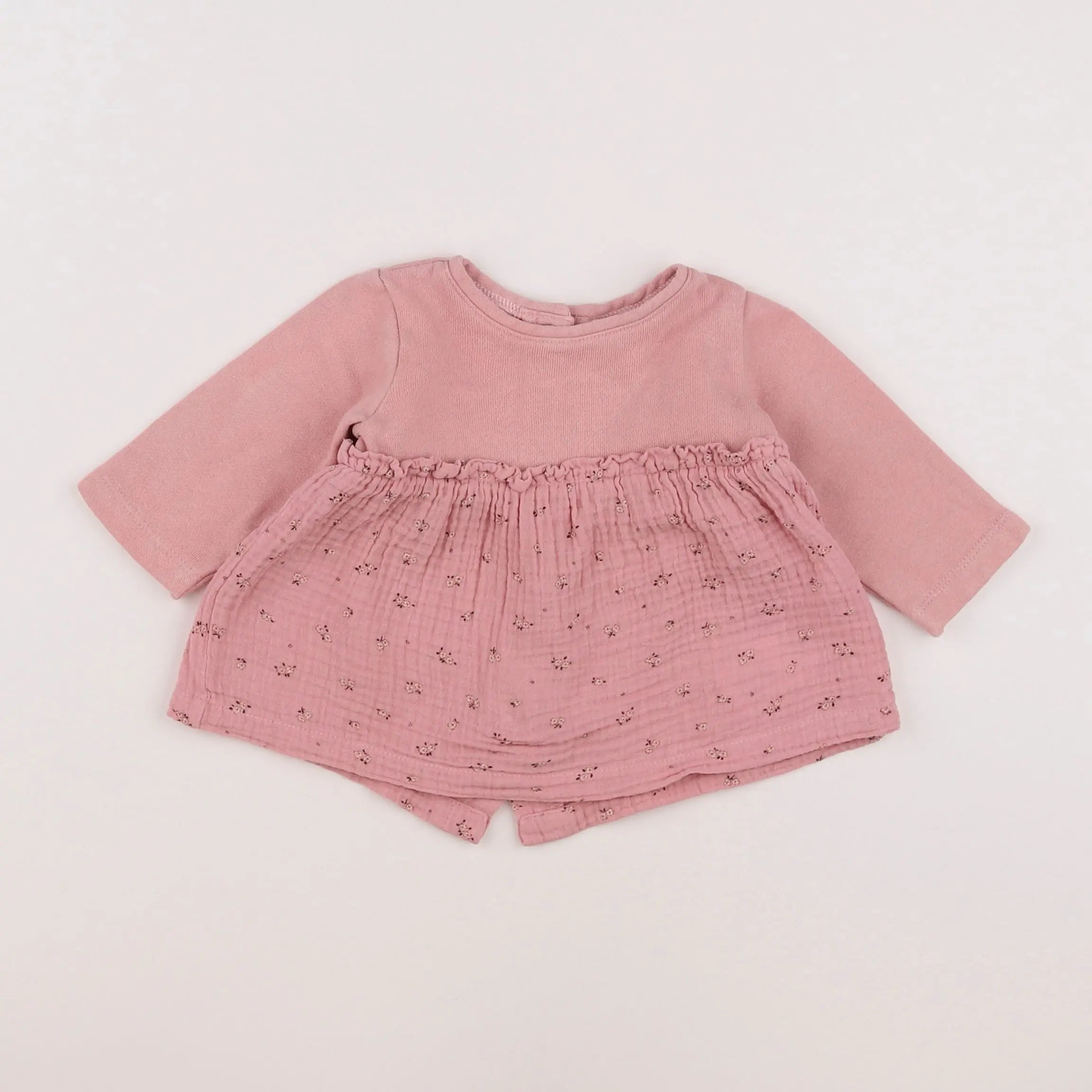 Vertbaudet - robe rose - 3 mois