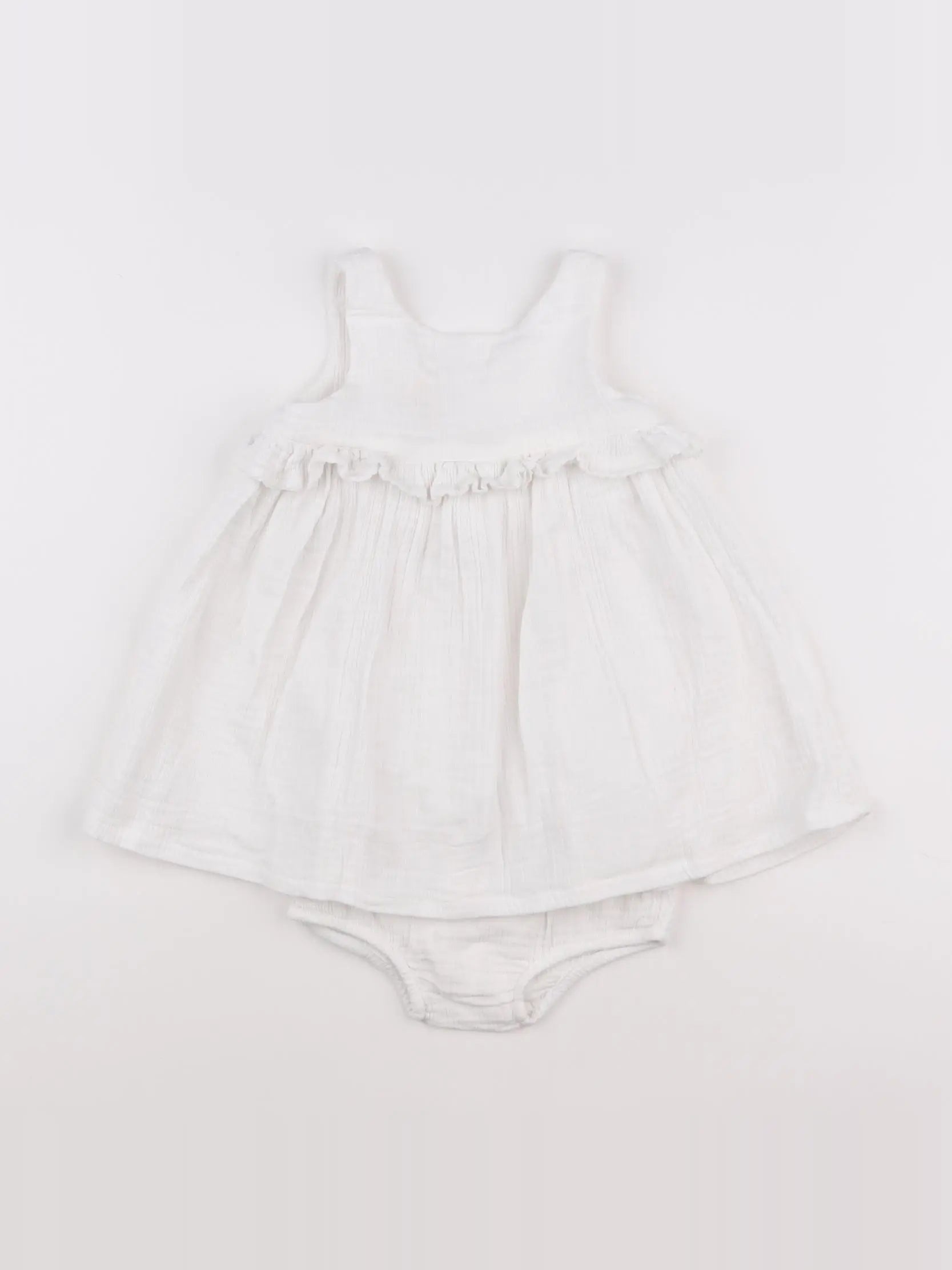 Boutchou - robe blanc - 12 mois
