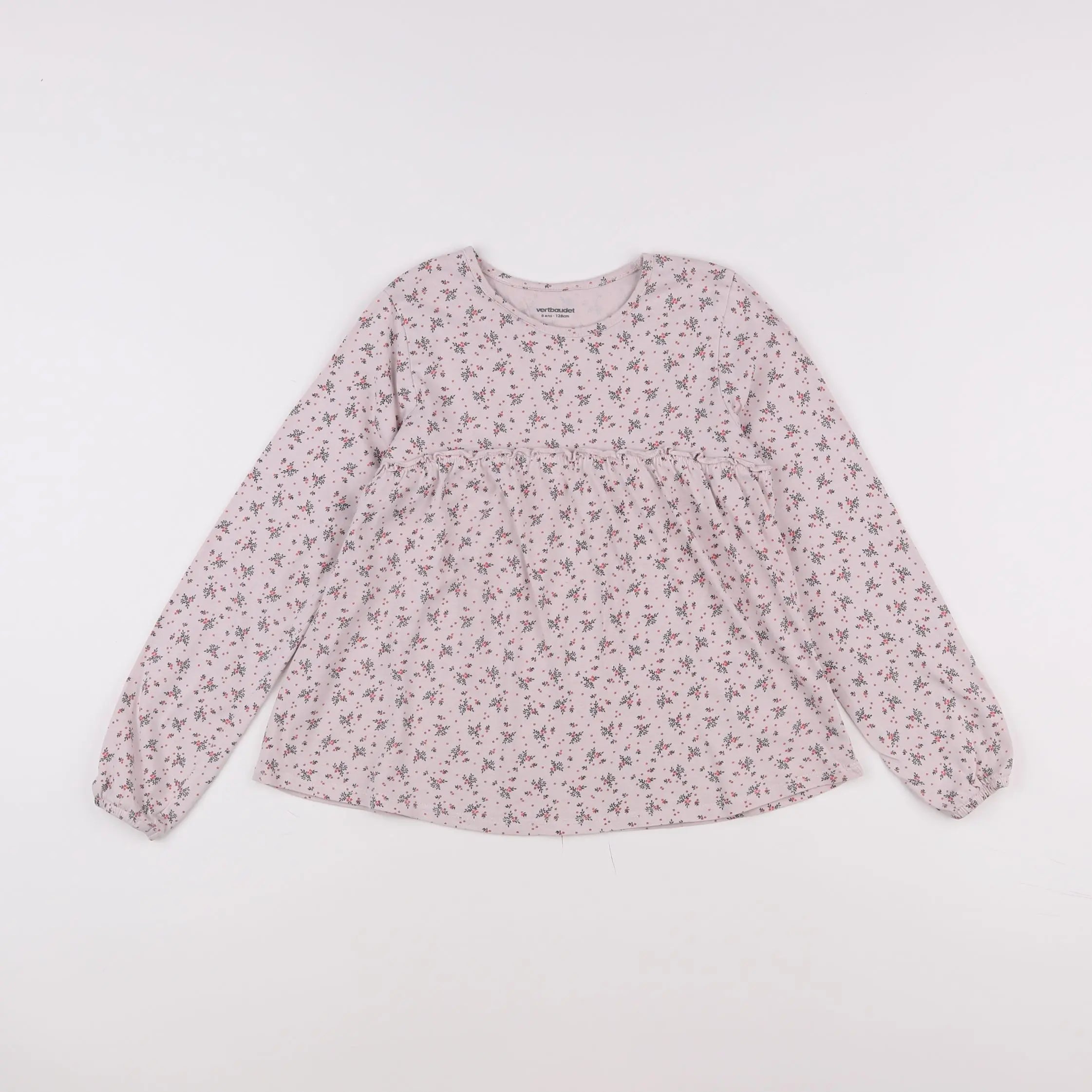 Vertbaudet - tee-shirt rose - 8 ans