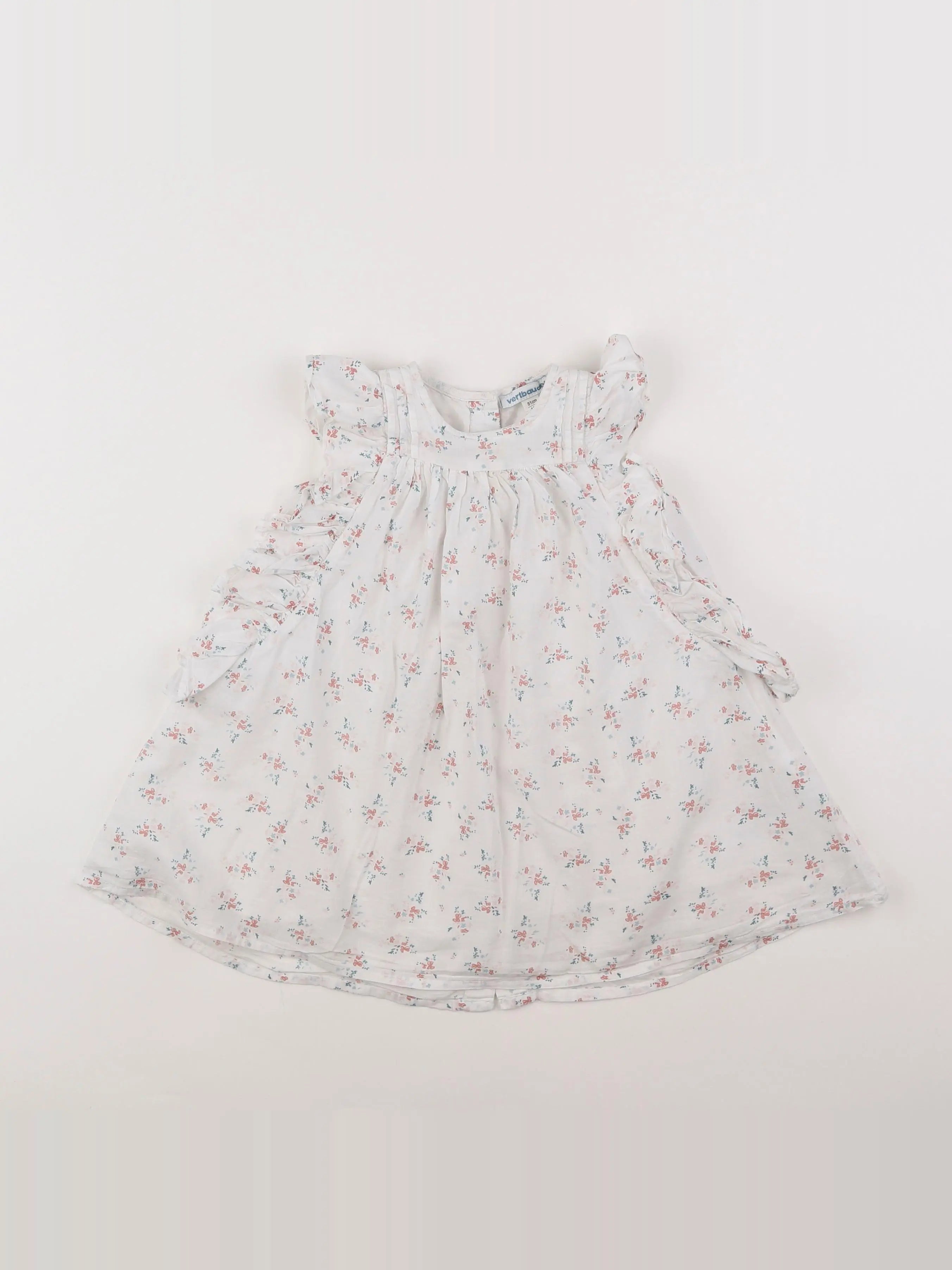 Vertbaudet - robe multicolore, rose - 18 mois