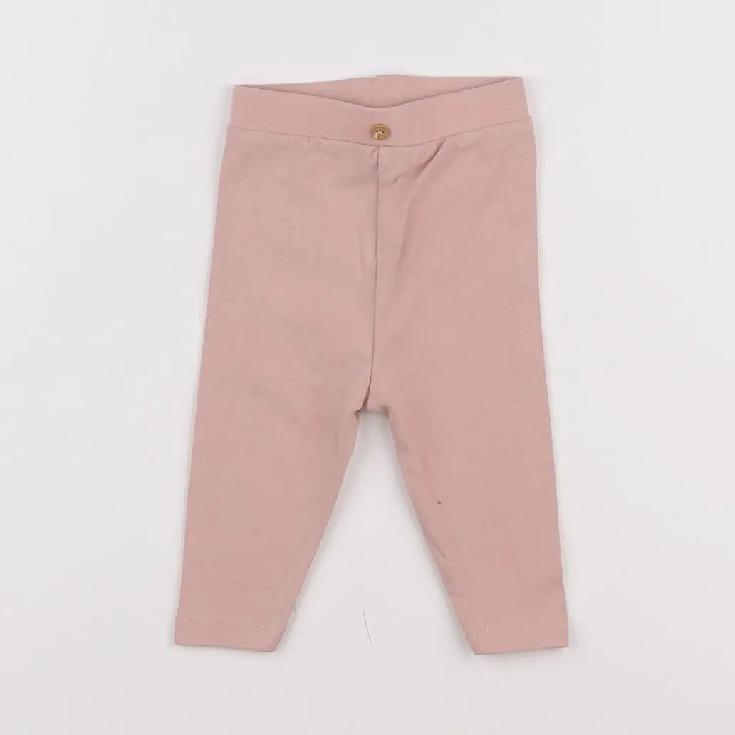 Vertbaudet - legging rose - 3 mois