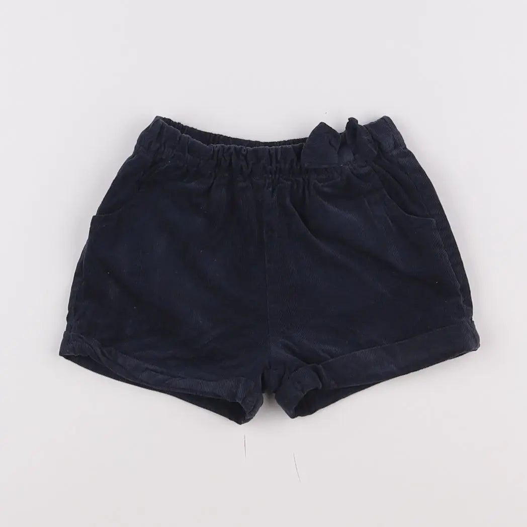 Vertbaudet - short bleu - 12 mois