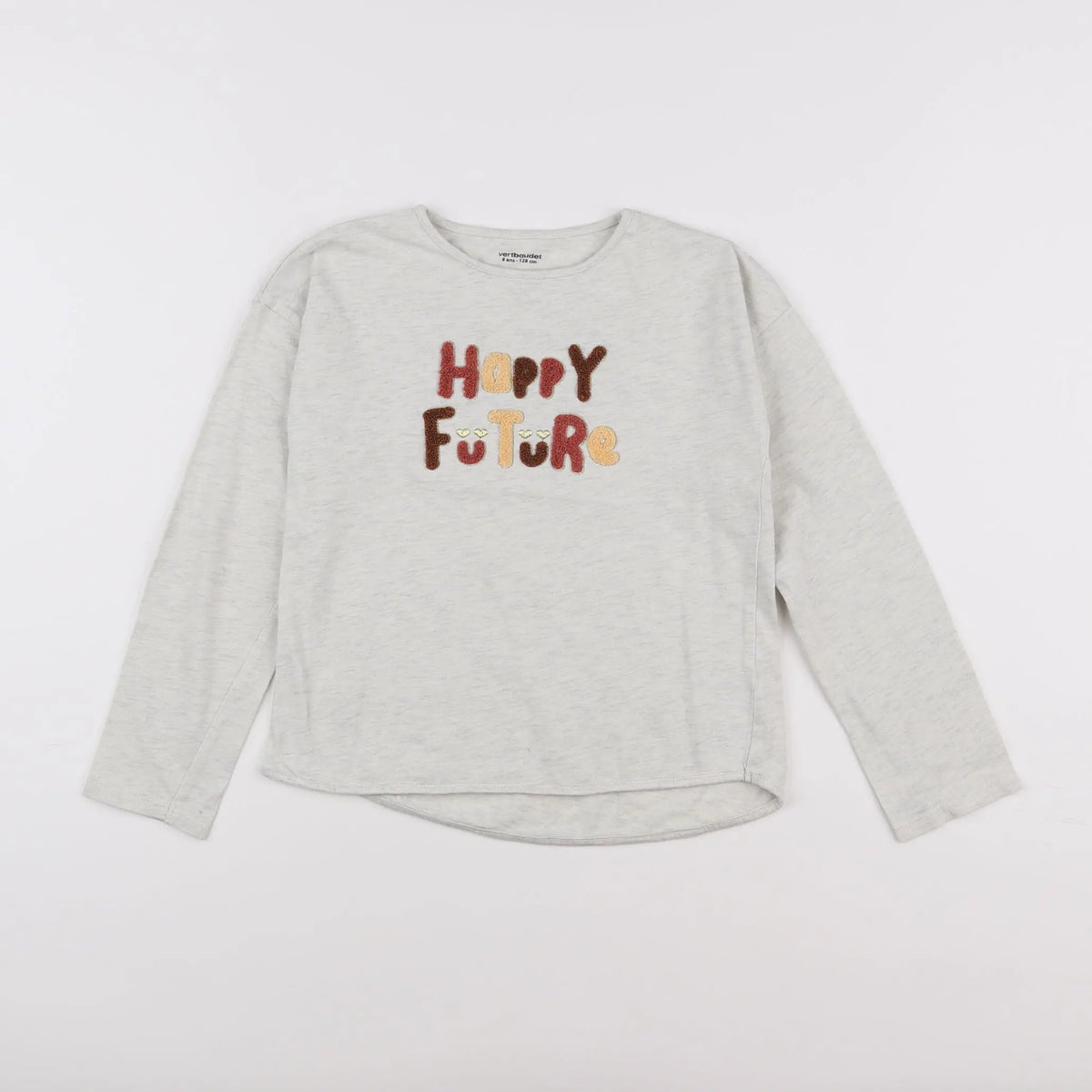 Vertbaudet - tee-shirt gris - 8 ans