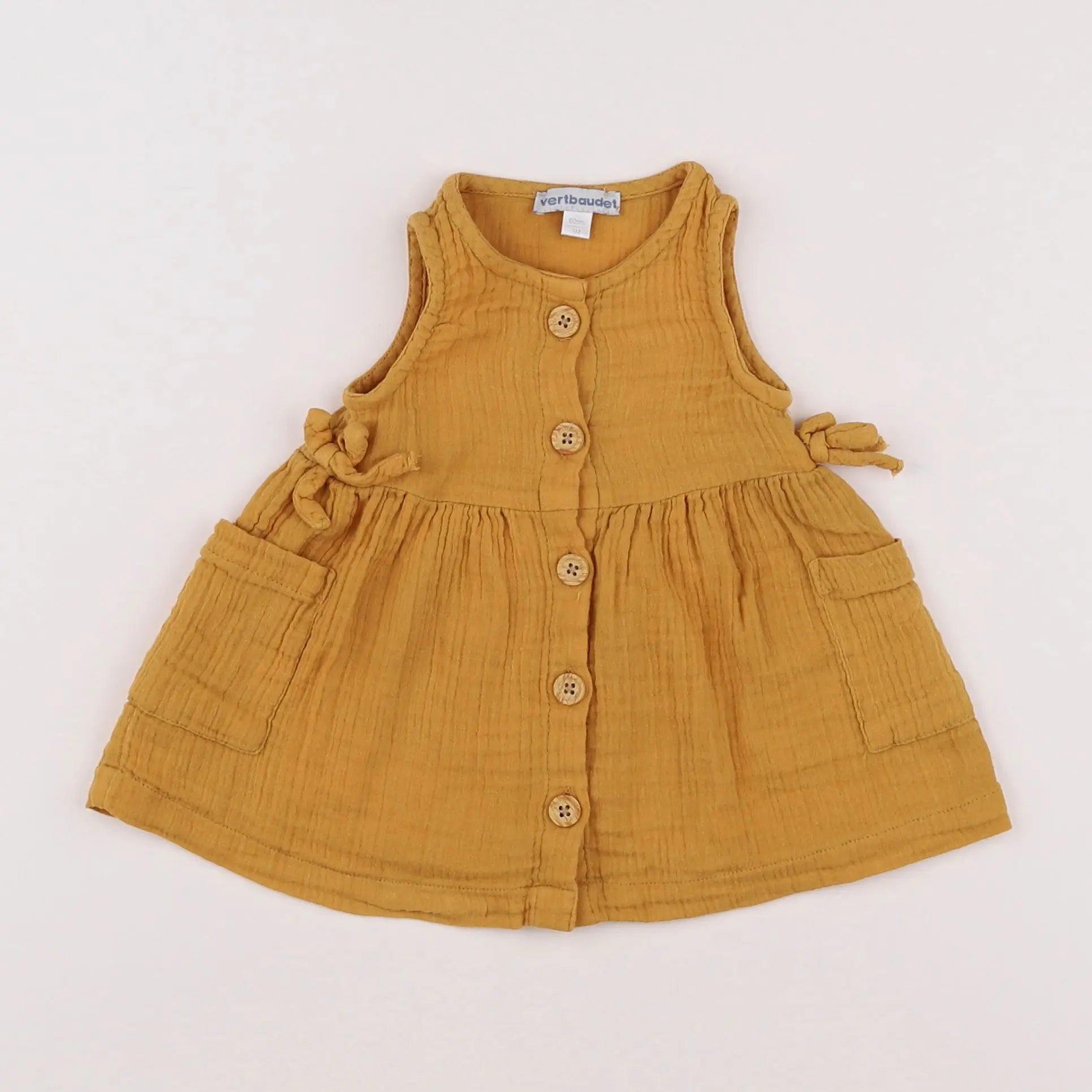 Vertbaudet - robe jaune - 3 mois