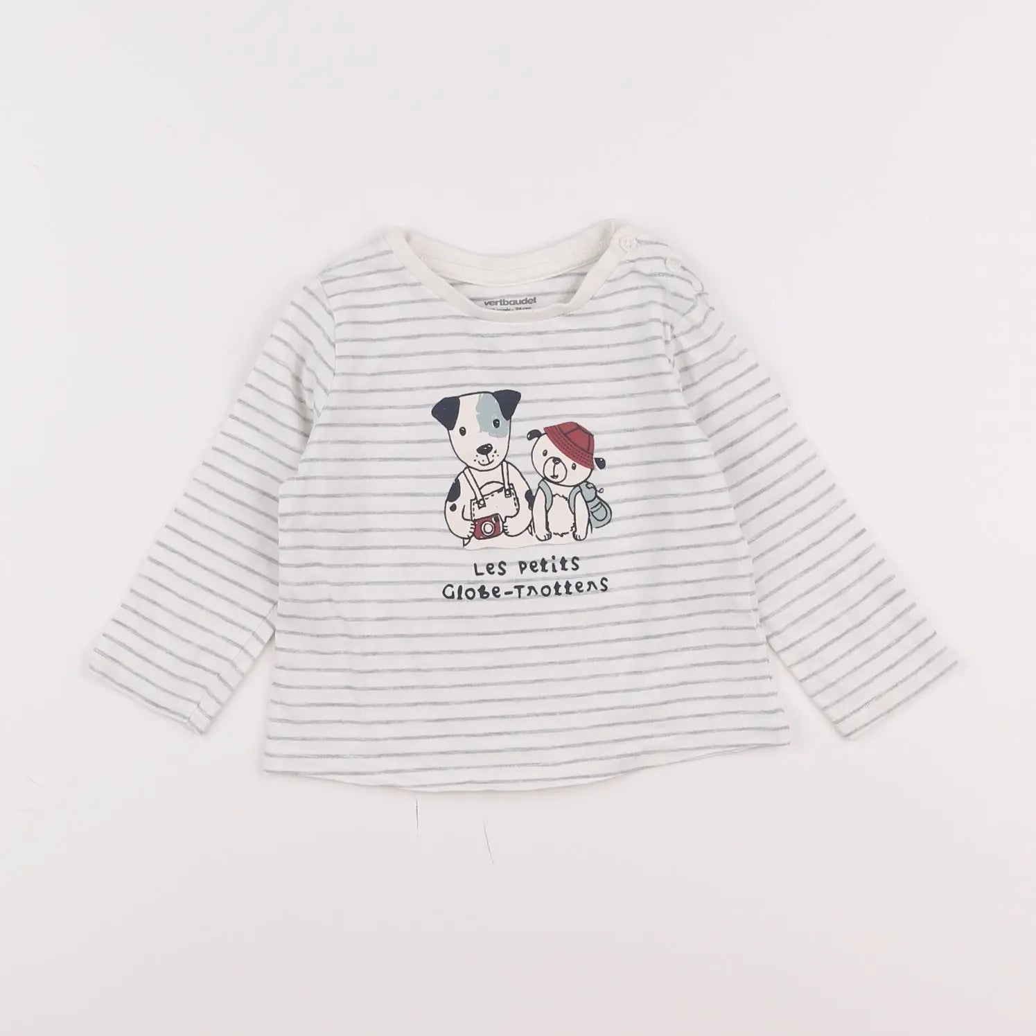 Vertbaudet - tee-shirt blanc - 12 mois
