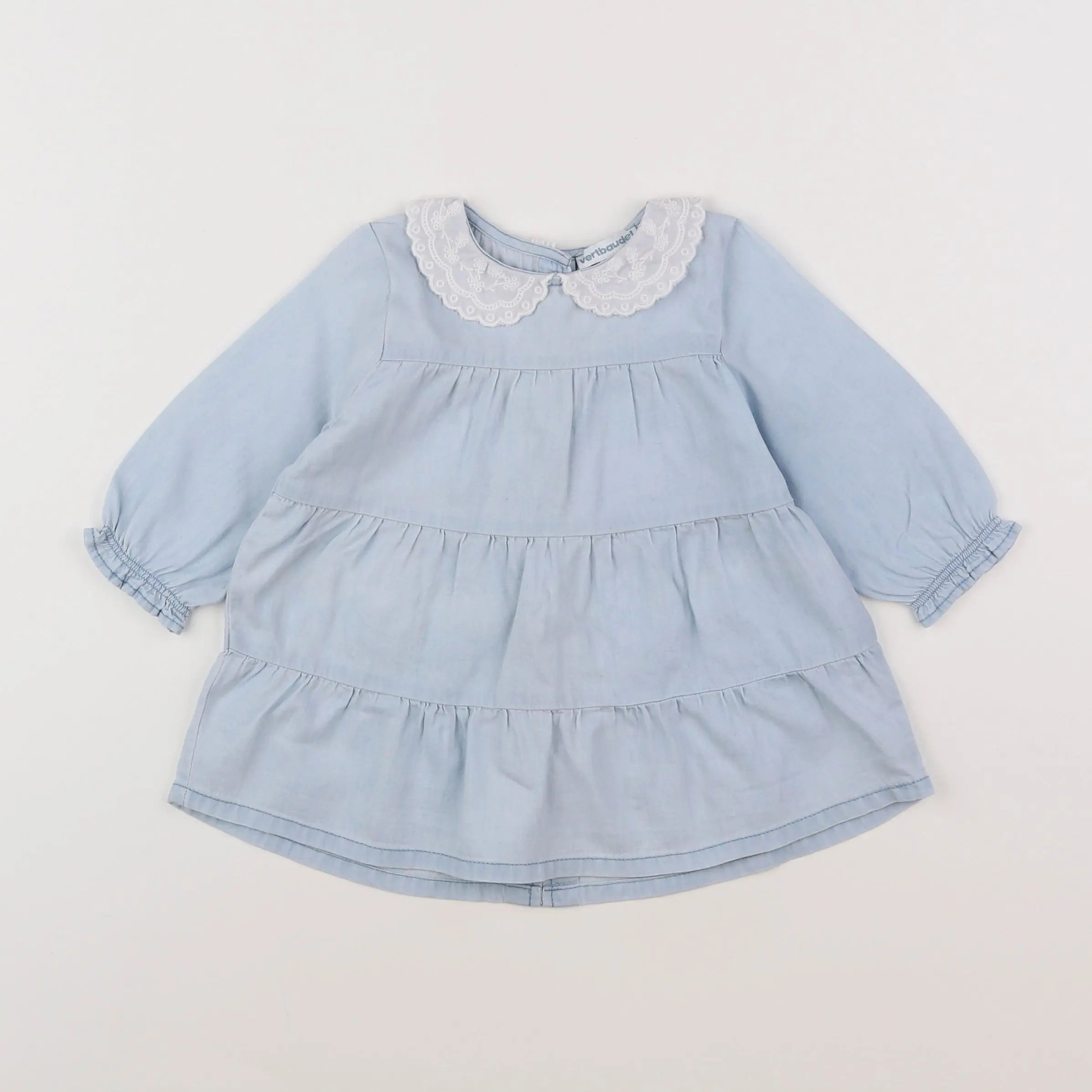 Vertbaudet - robe bleu - 6 mois
