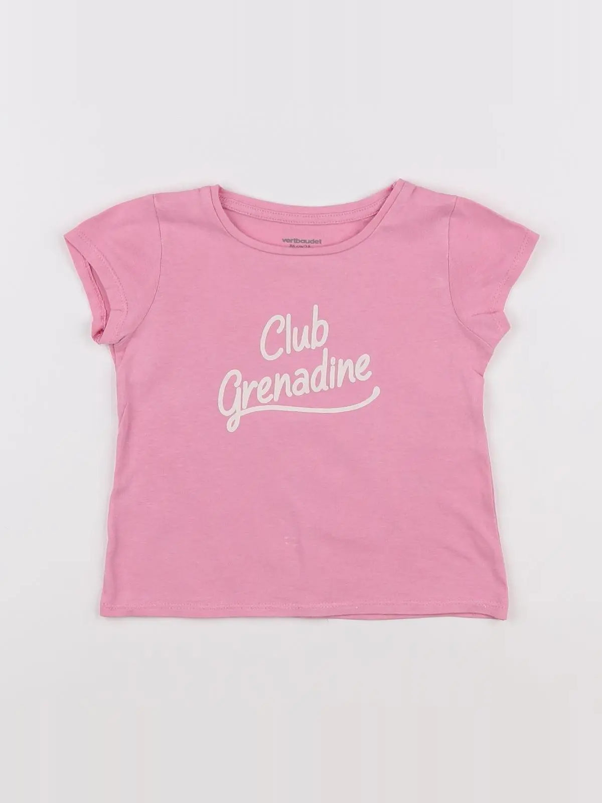 Vertbaudet - tee-shirt rose - 2 ans