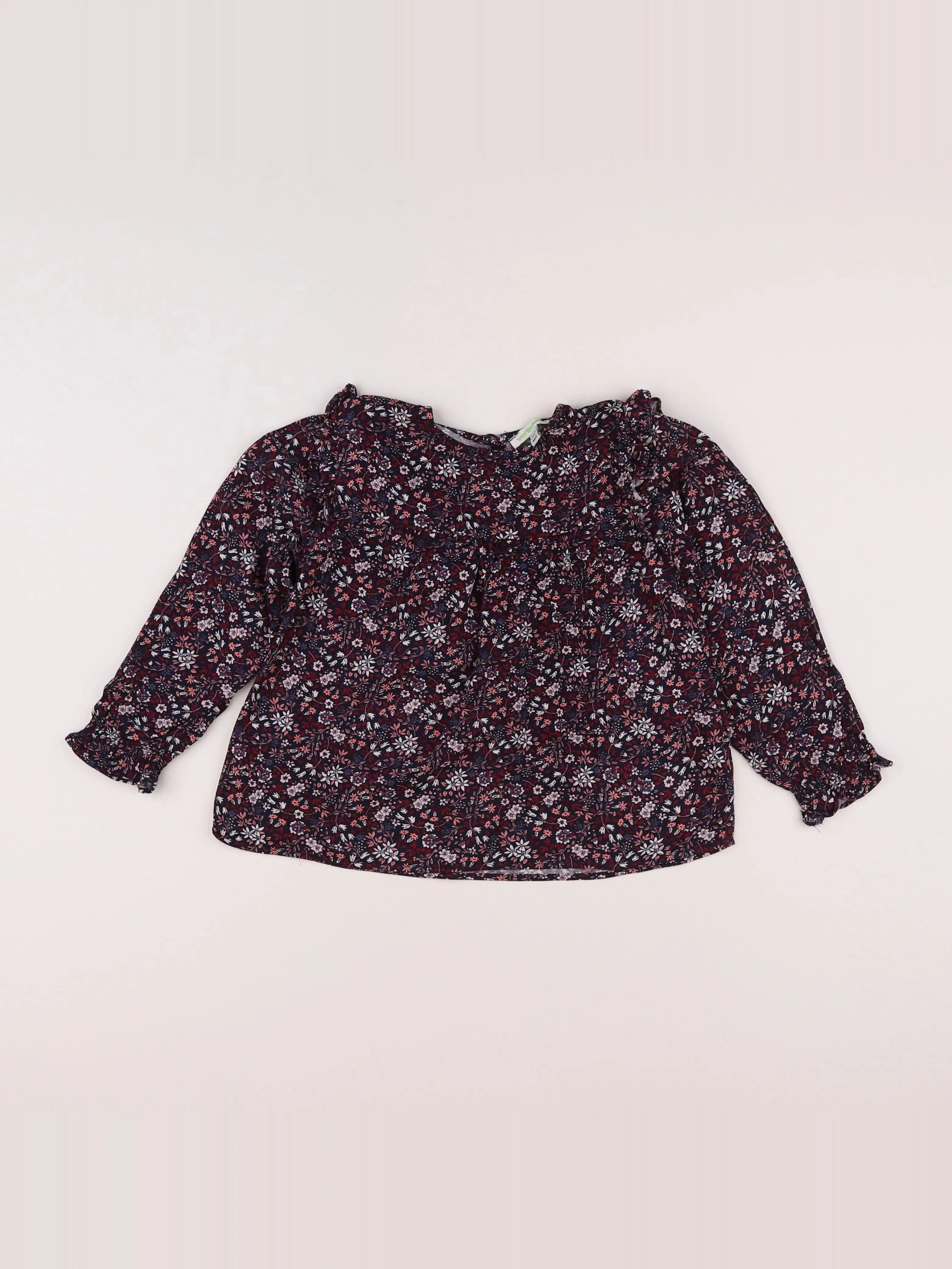 Vertbaudet - blouse bleu - 6 ans