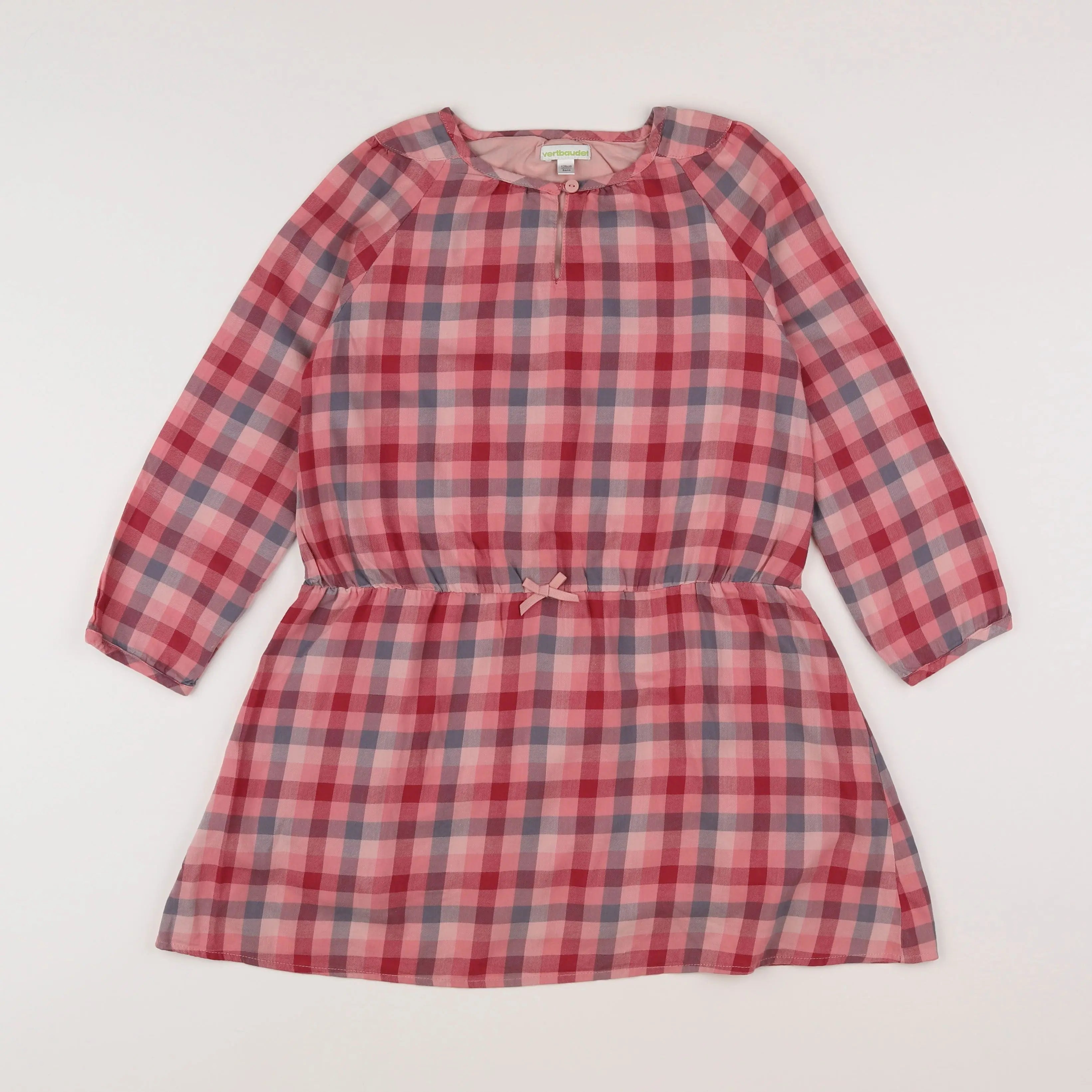 Vertbaudet - robe rose, rouge - 8 ans