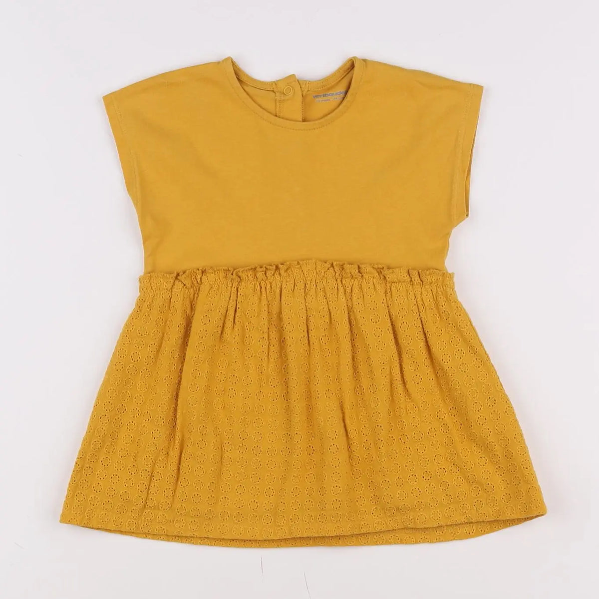 Vertbaudet - robe jaune - 12 mois