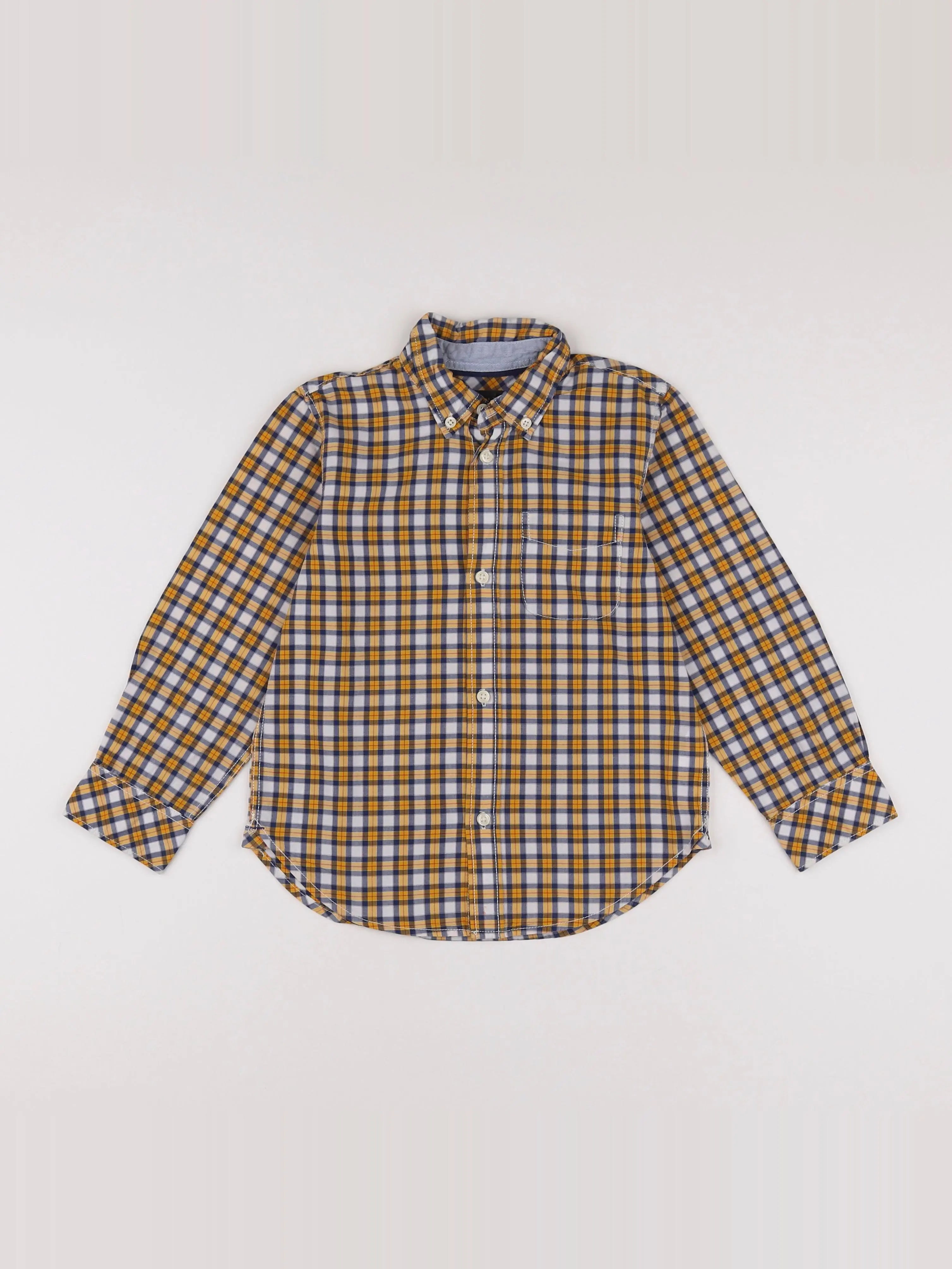 H&M - chemise jaune - 5/6 ans