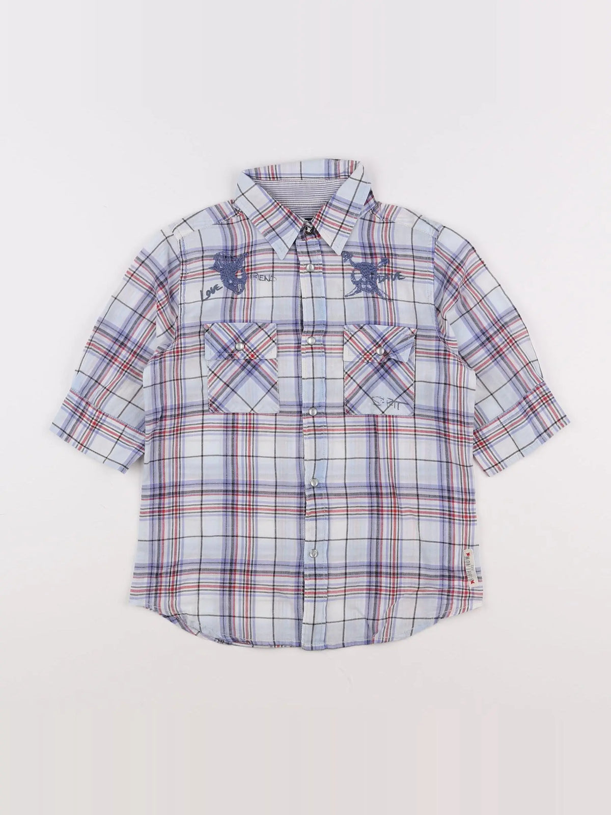 IKKS - chemise bleu - 8 ans