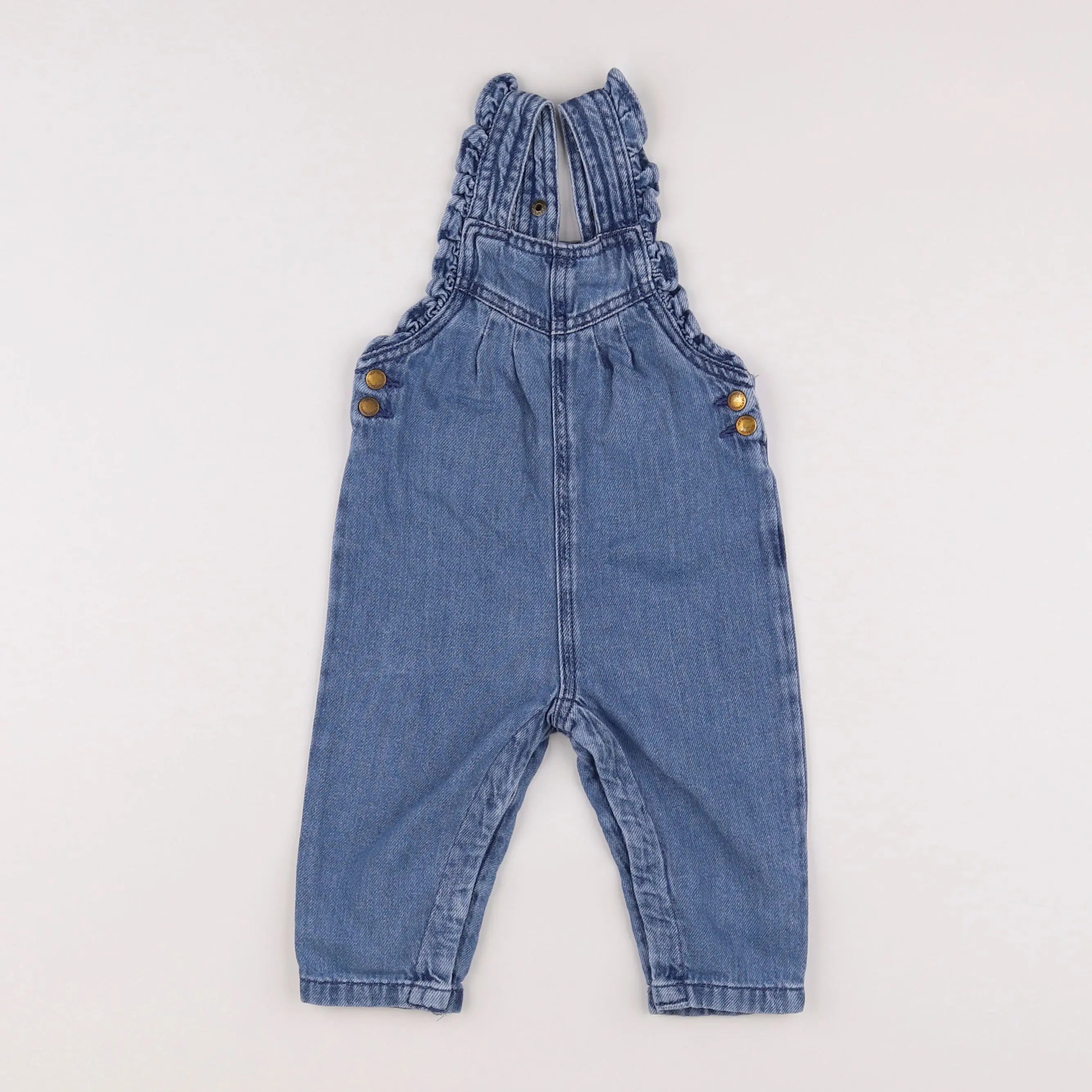 Vertbaudet - salopette bleu - 9 mois
