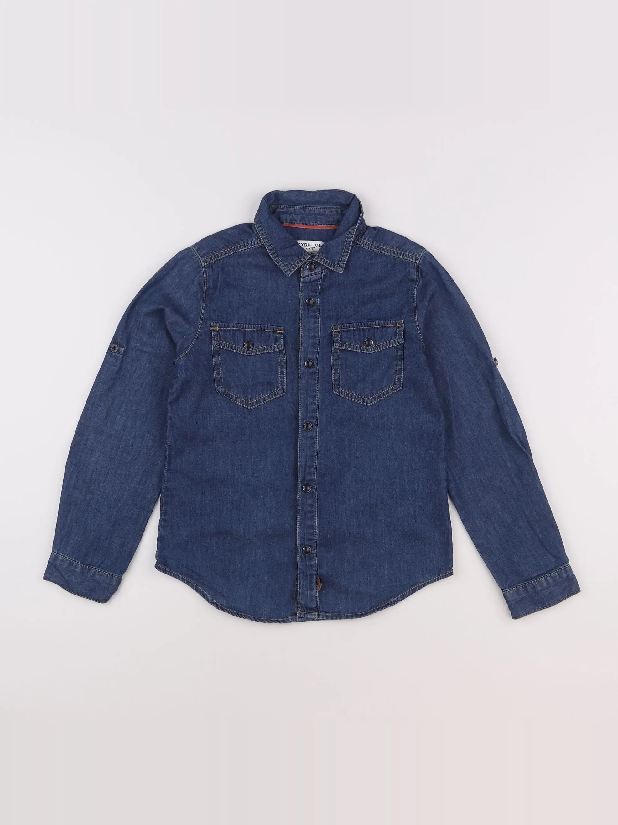 Cyrillus - chemise bleu - 8 ans