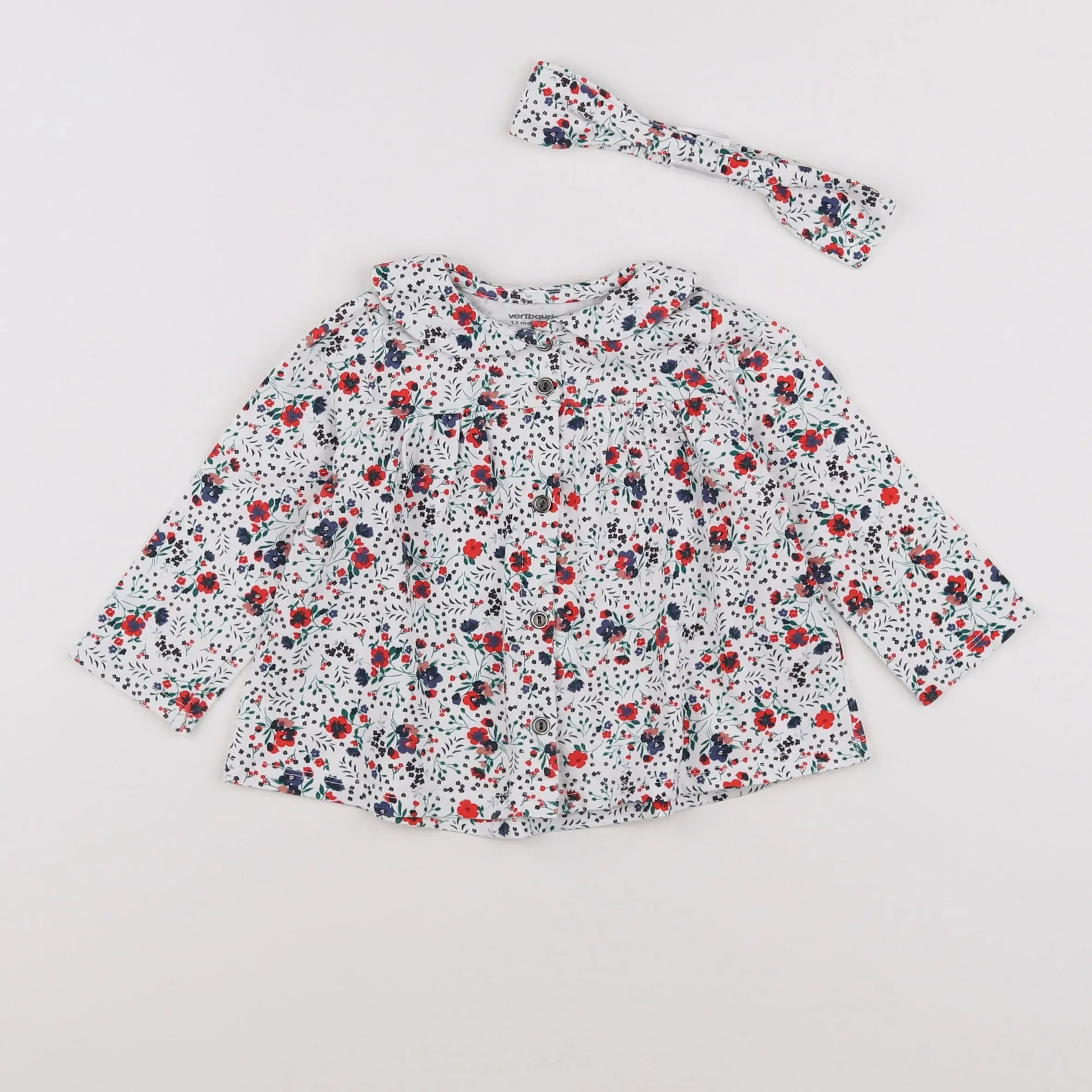 Vertbaudet - tee-shirt multicolore - 12 mois