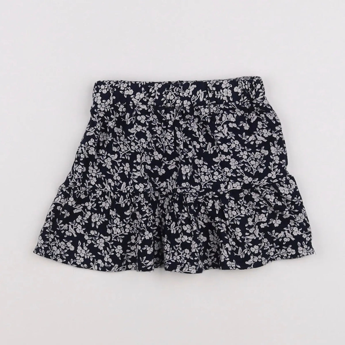 Vertbaudet - jupe blanc, noir - 2 ans