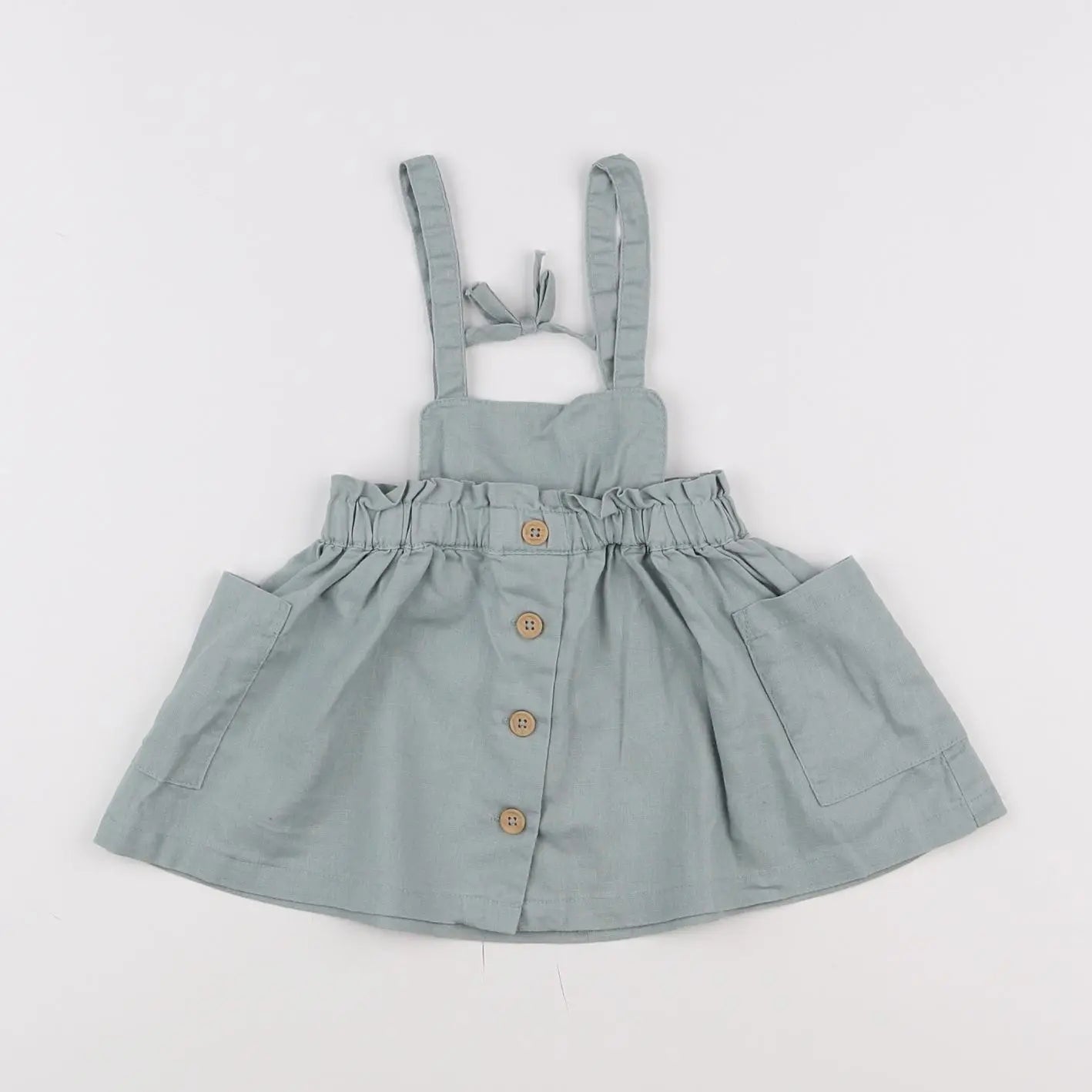 Vertbaudet - robe vert - 12 mois