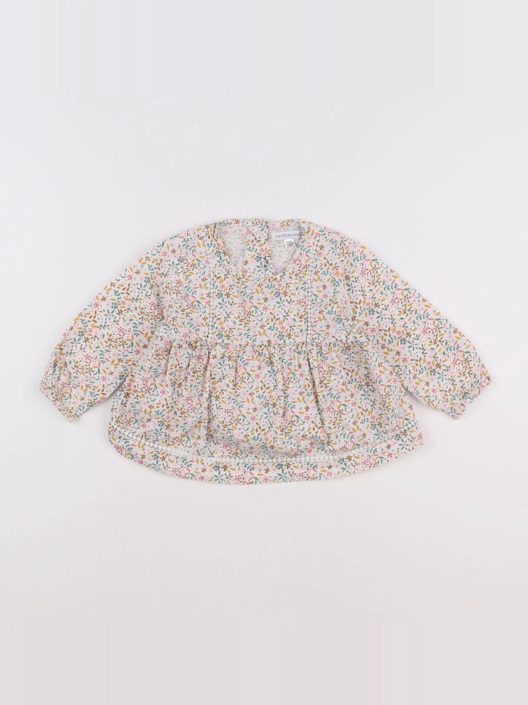 Vertbaudet - blouse multicolore - 18 mois
