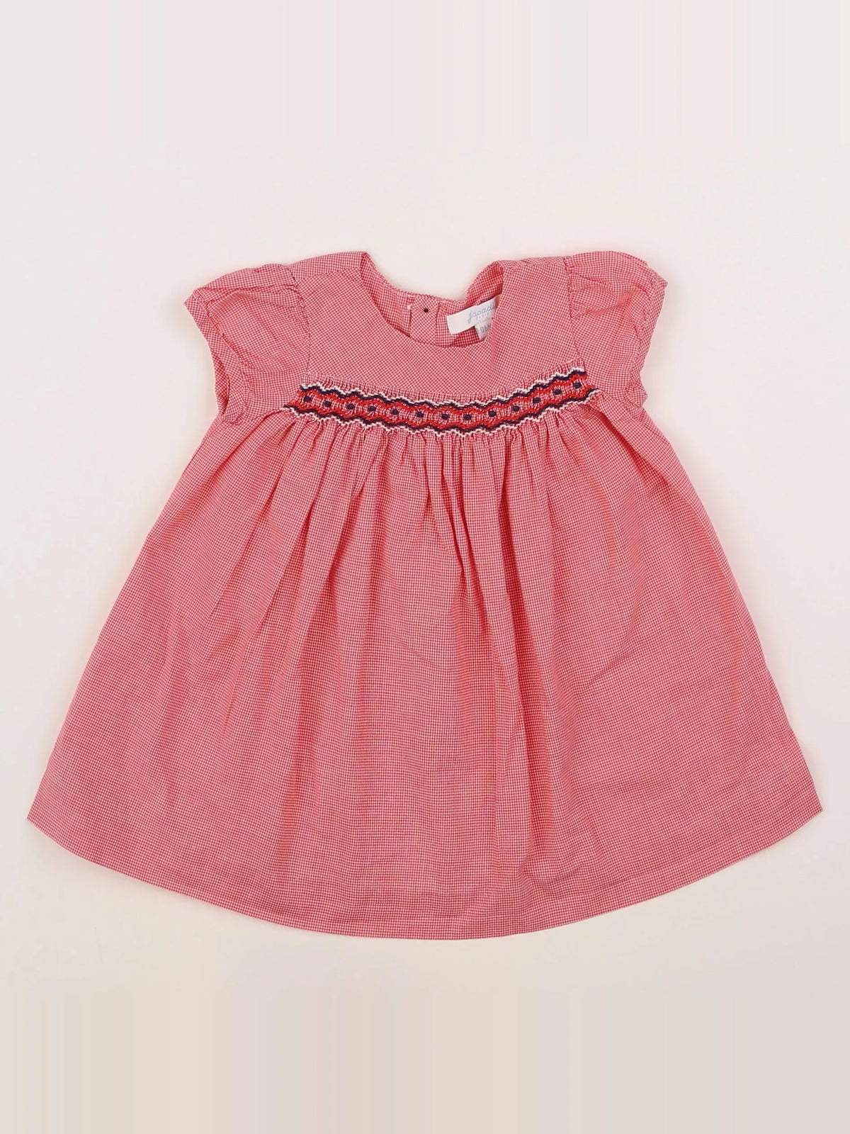 Jacadi - robe rouge, blanc - 6 mois
