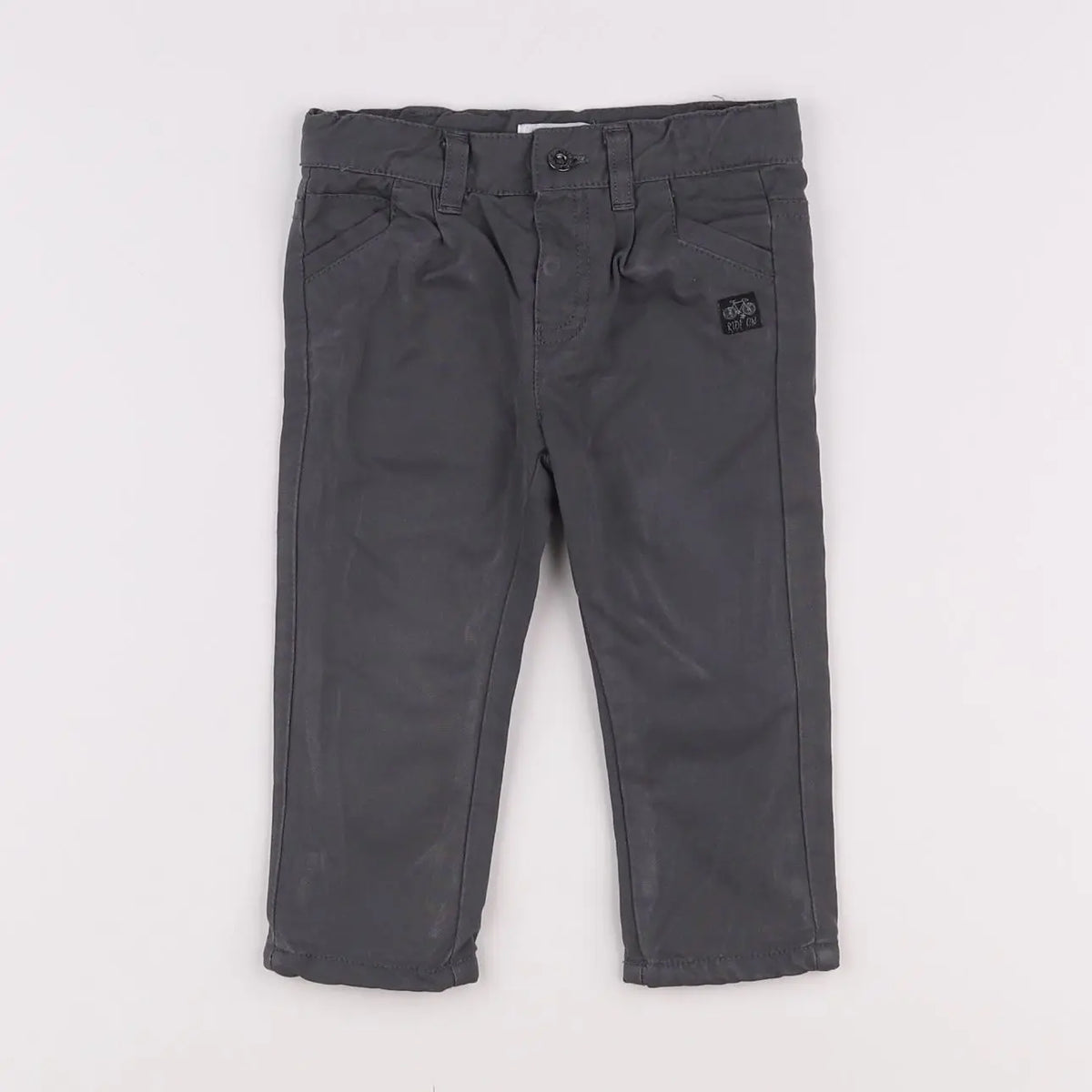 Vertbaudet - pantalon gris - 6 mois
