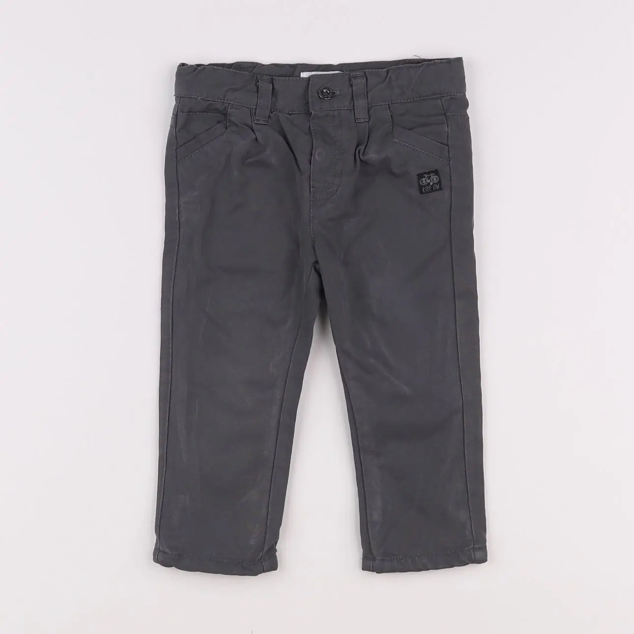 Vertbaudet - pantalon gris - 6 mois