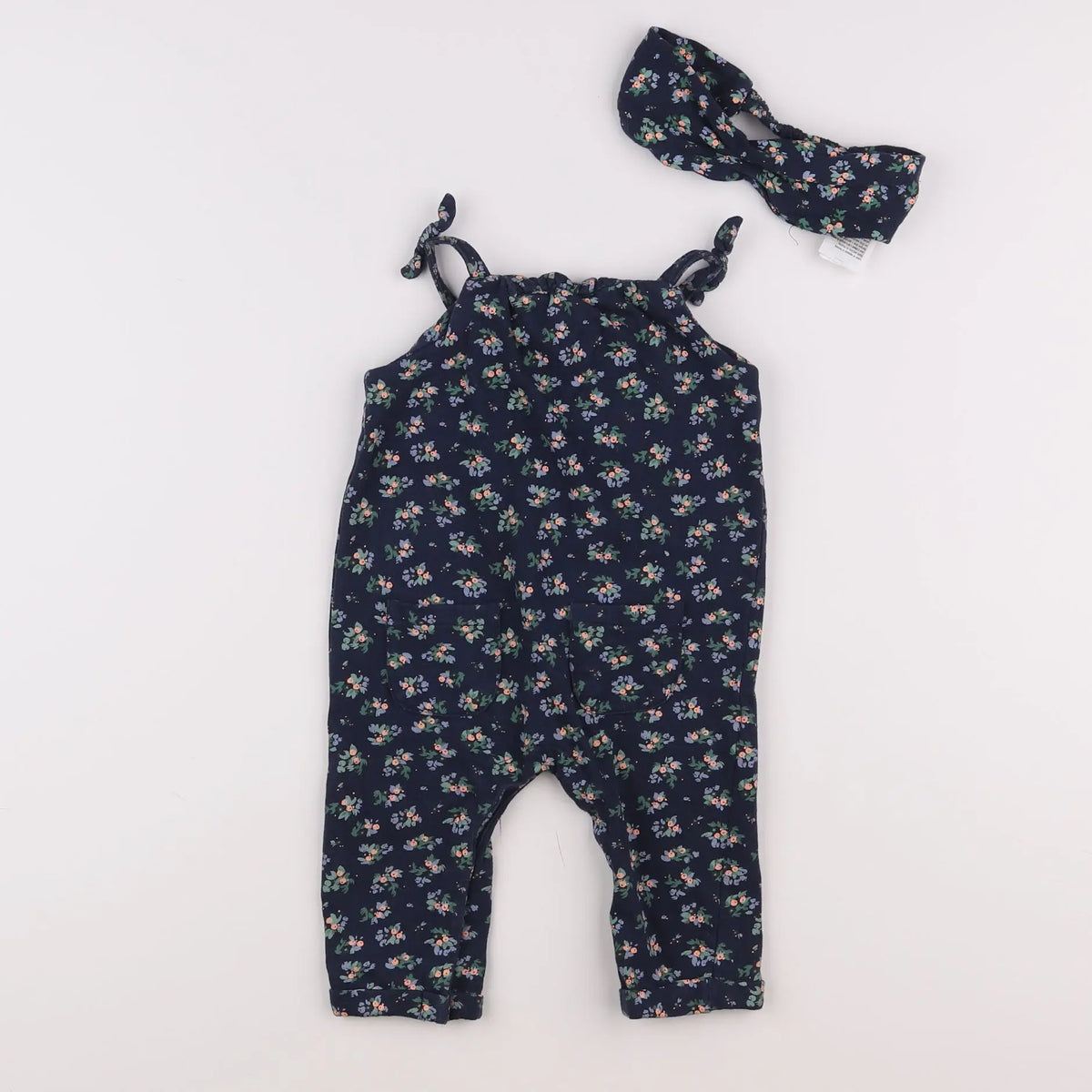 Vertbaudet - combinaison bleu - 12 mois