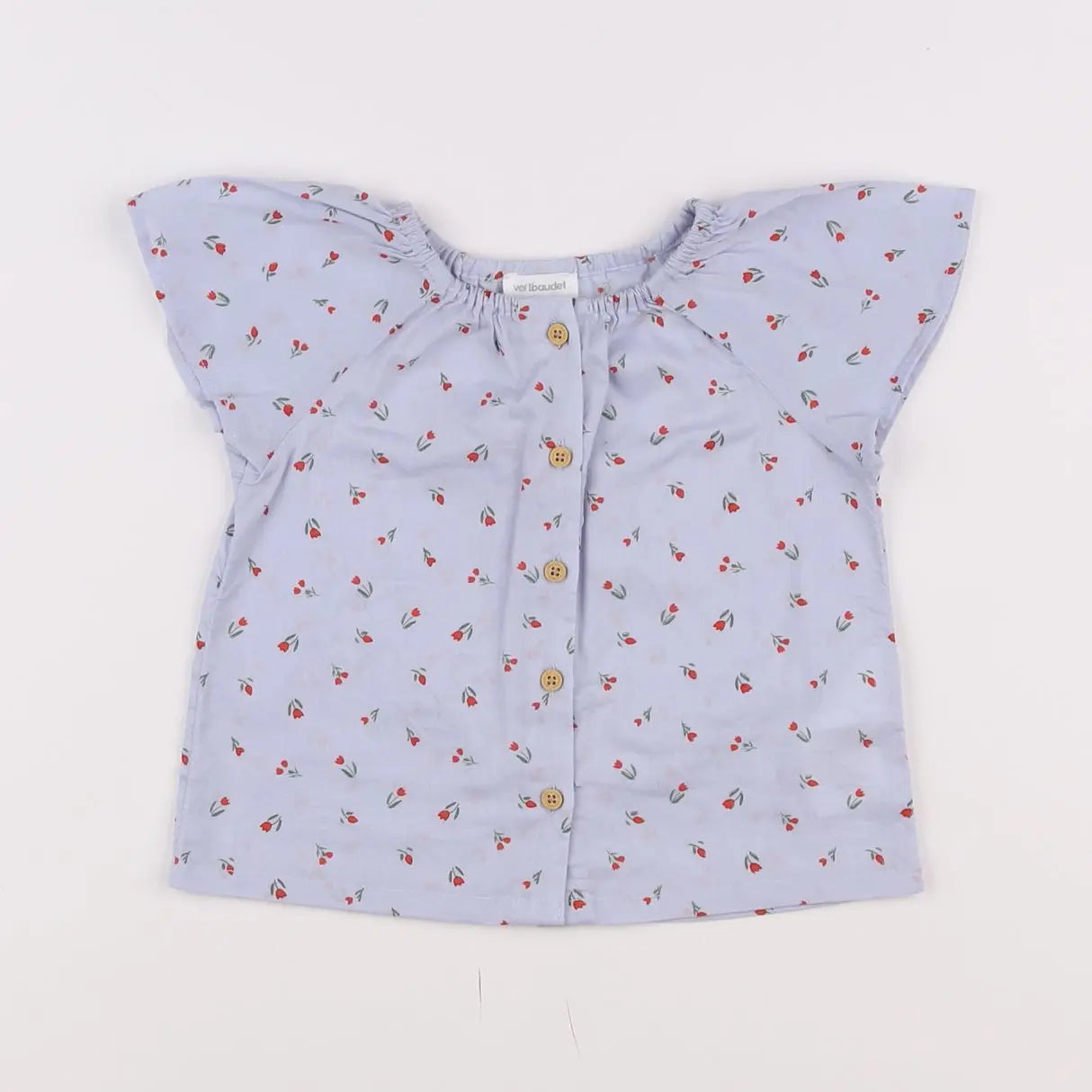 Vertbaudet - blouse bleu - 12 mois