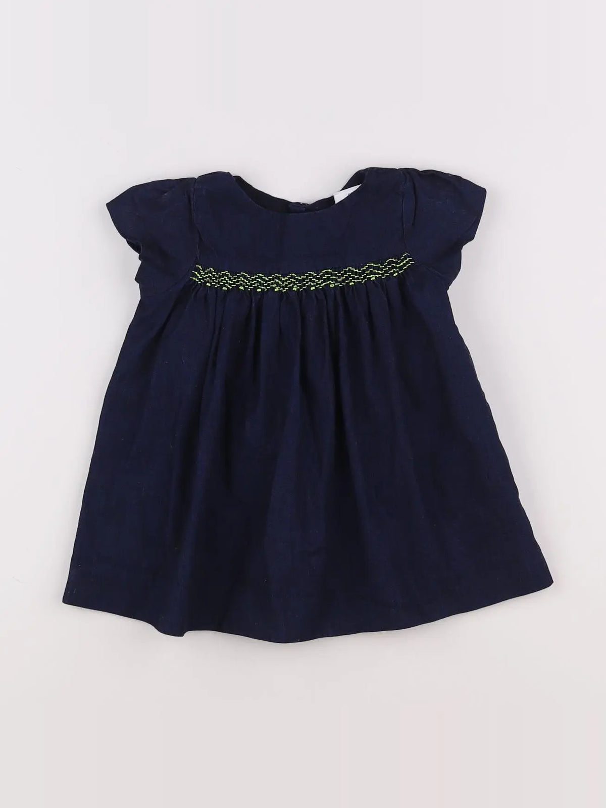 Jacadi - robe bleu, jaune - 12 mois