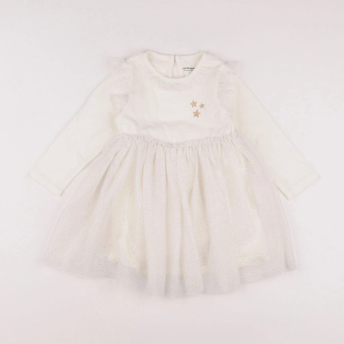 Vertbaudet - robe blanc - 18 mois