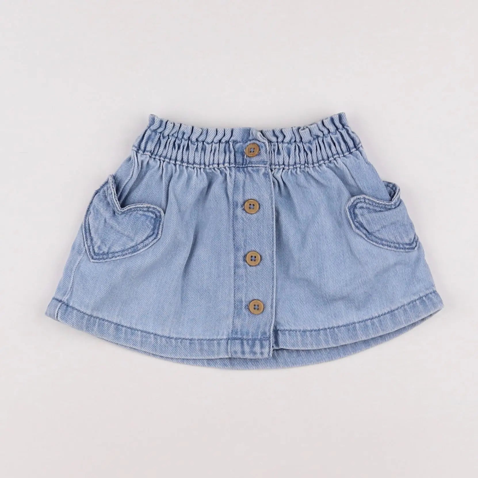 Vertbaudet - jupe bleu - 9 mois