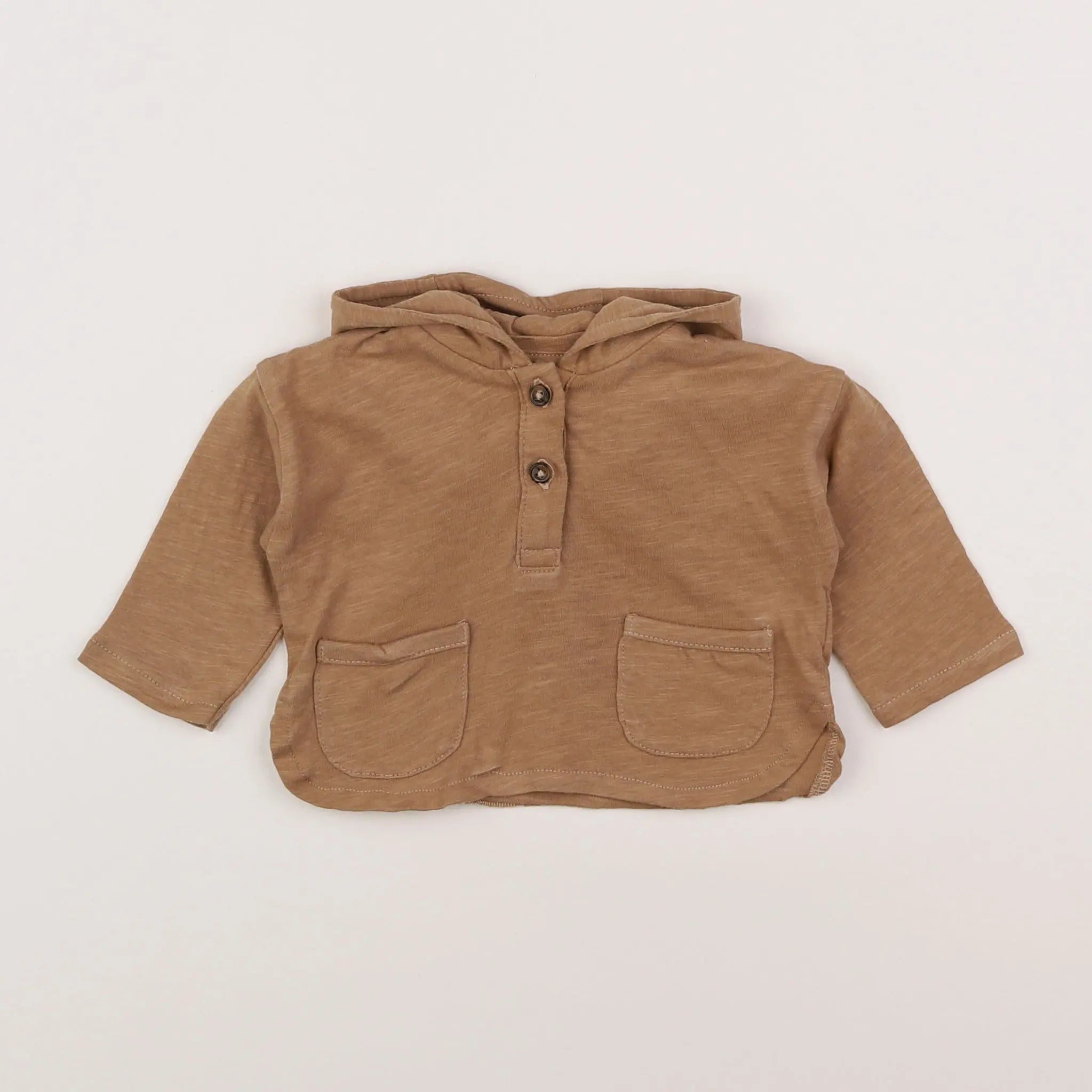 Vertbaudet - tee-shirt marron - 3 mois