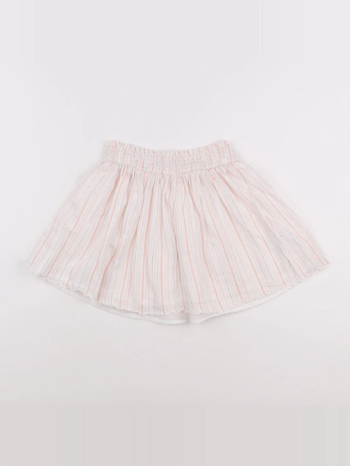 Vertbaudet - jupe blanc, rose - 9 ans