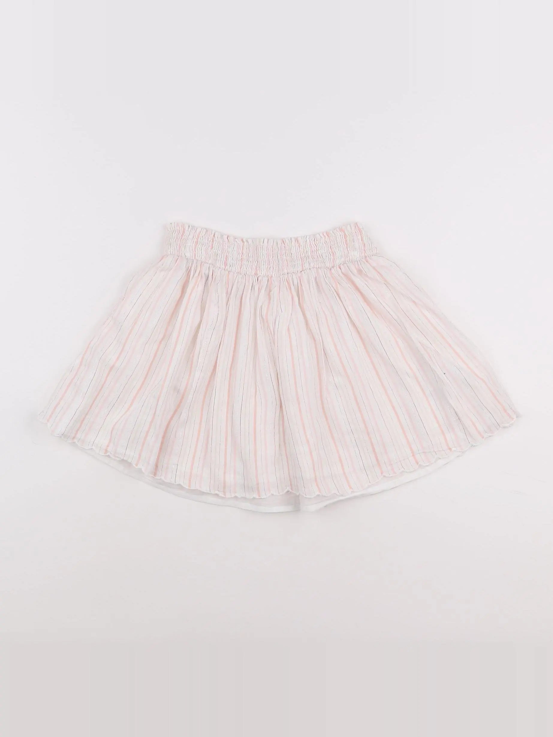 Vertbaudet - jupe blanc, rose - 9 ans