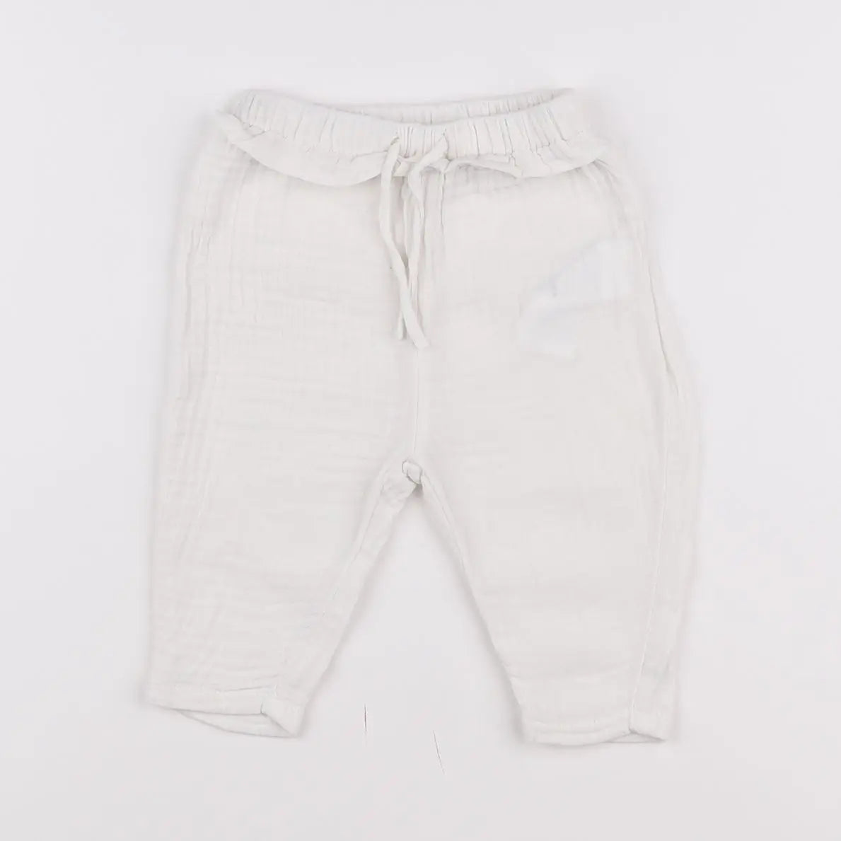 Vertbaudet - pantalon blanc - 6 mois