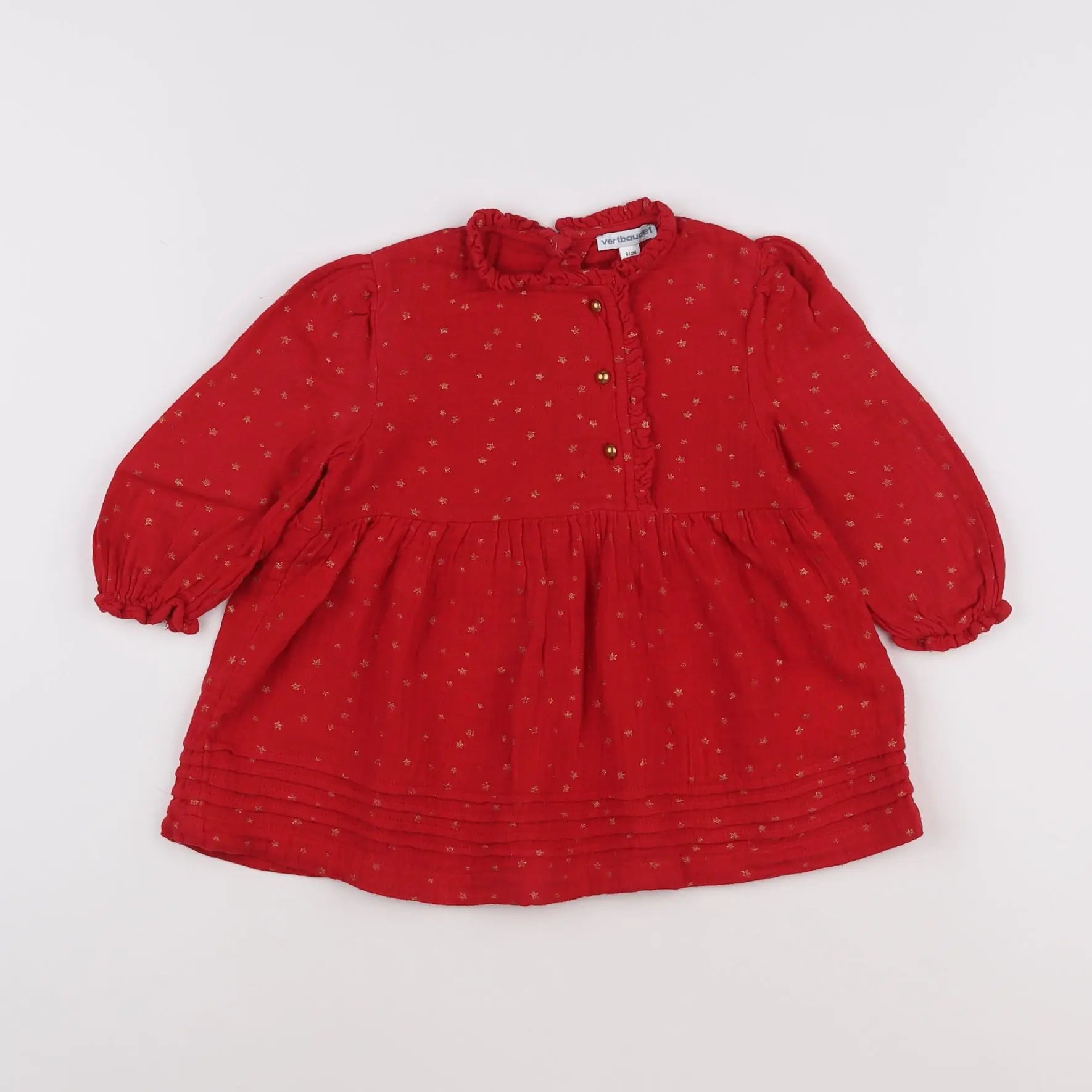Vertbaudet - robe rouge - 18 mois