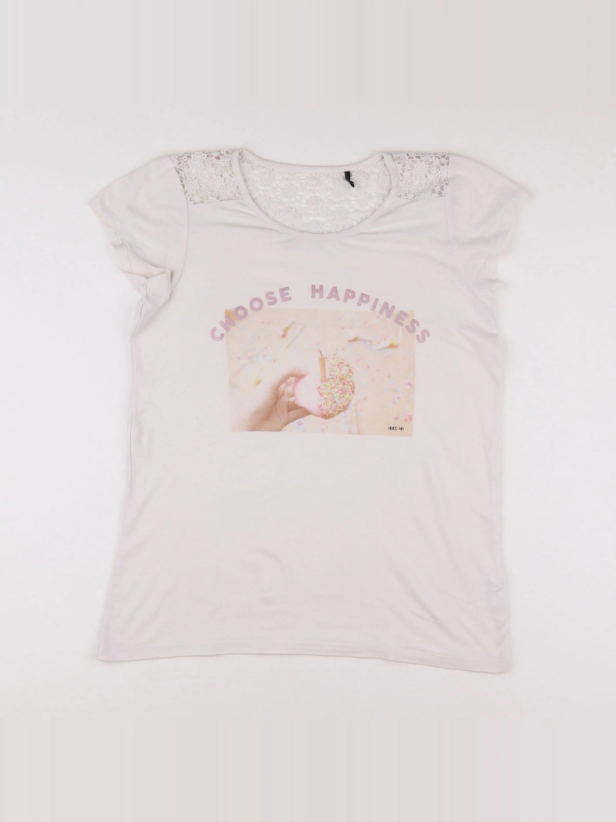 IKKS - tee-shirt blanc - 13 ans