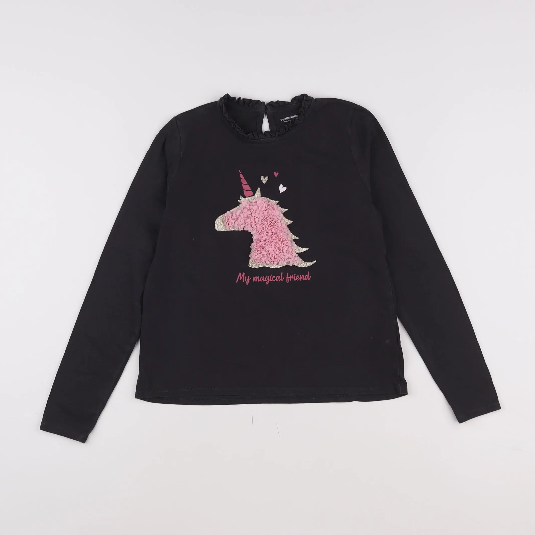 Vertbaudet - tee-shirt marron - 10 ans