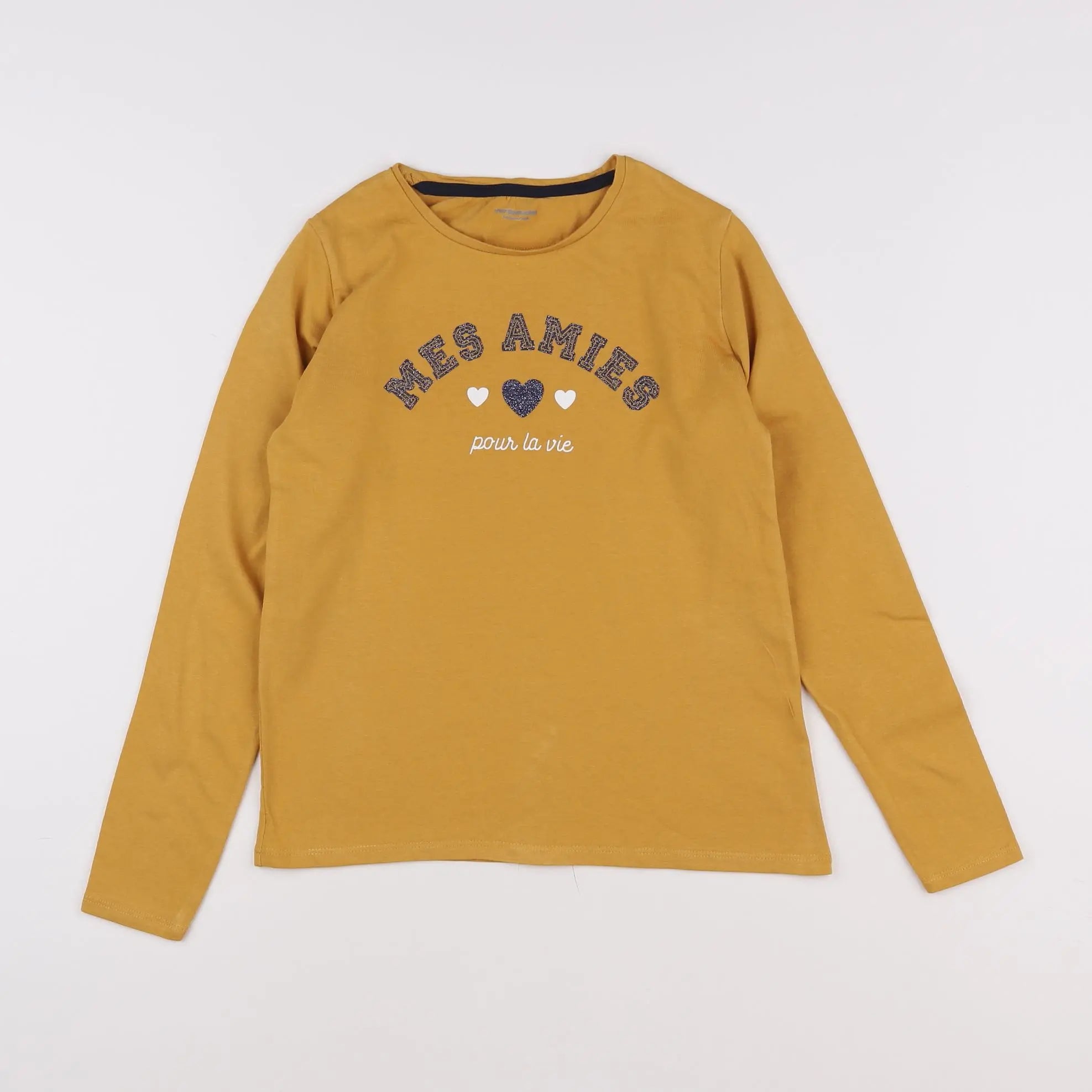 Vertbaudet - tee-shirt jaune - 10 ans