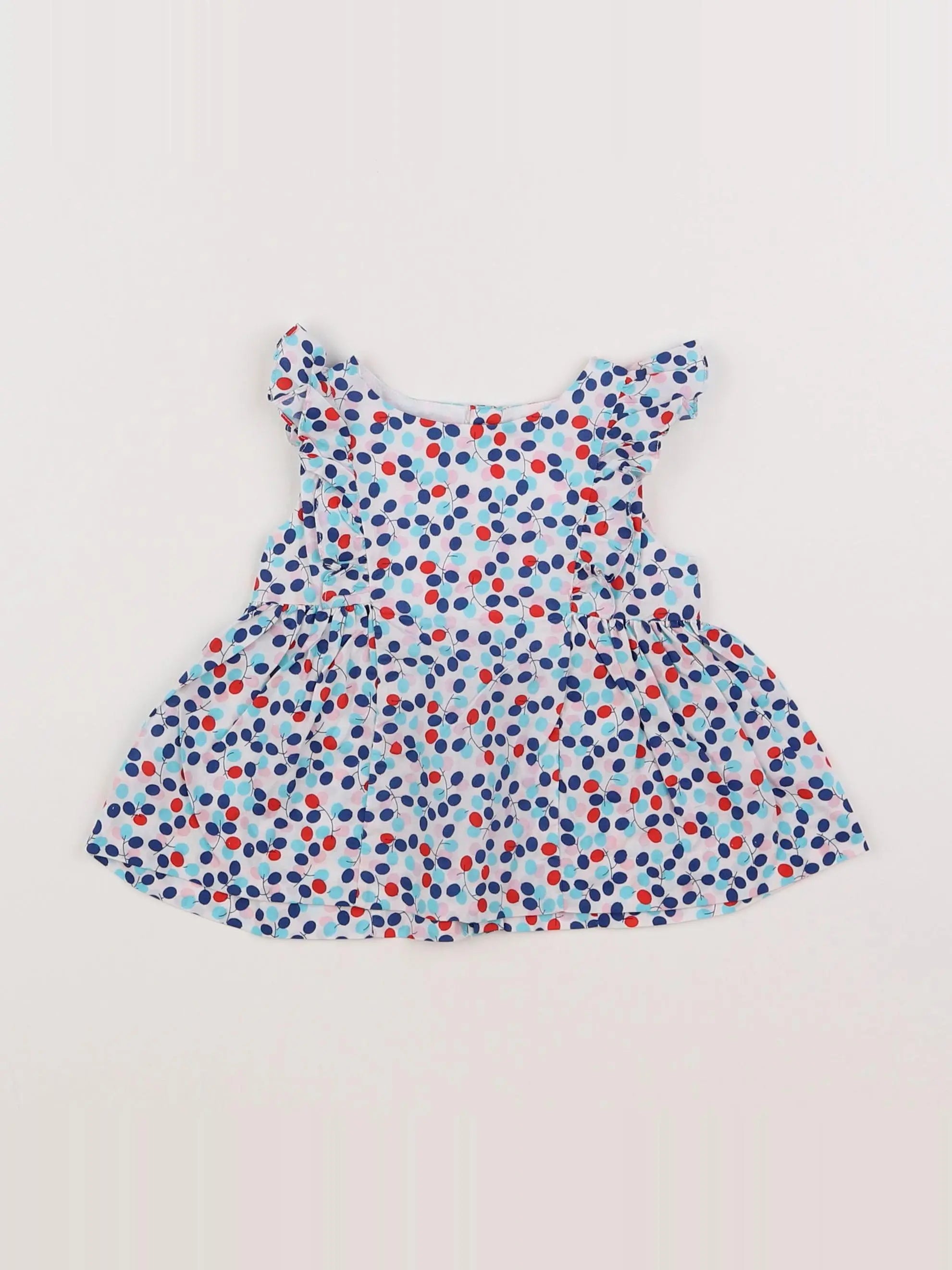Jacadi - blouse liberty multicolore - 12 mois