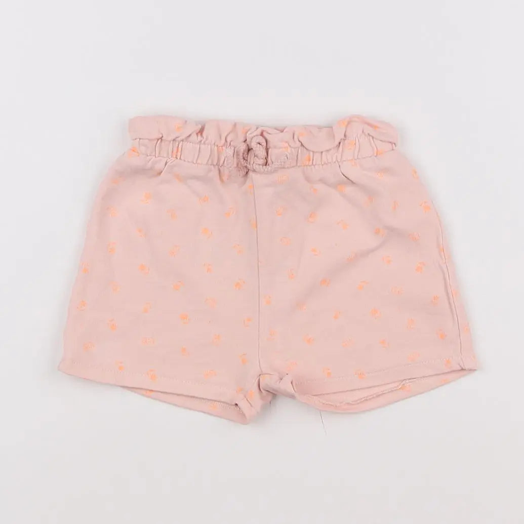Vertbaudet - short rose - 12 mois