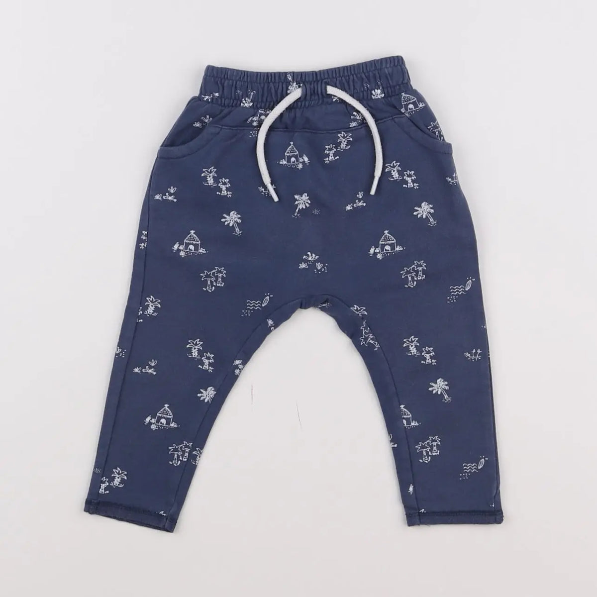 Vertbaudet - jogging bleu - 6 mois