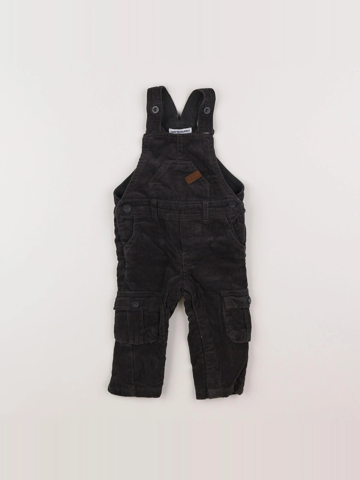 Vertbaudet - combinaison gris - 9 mois
