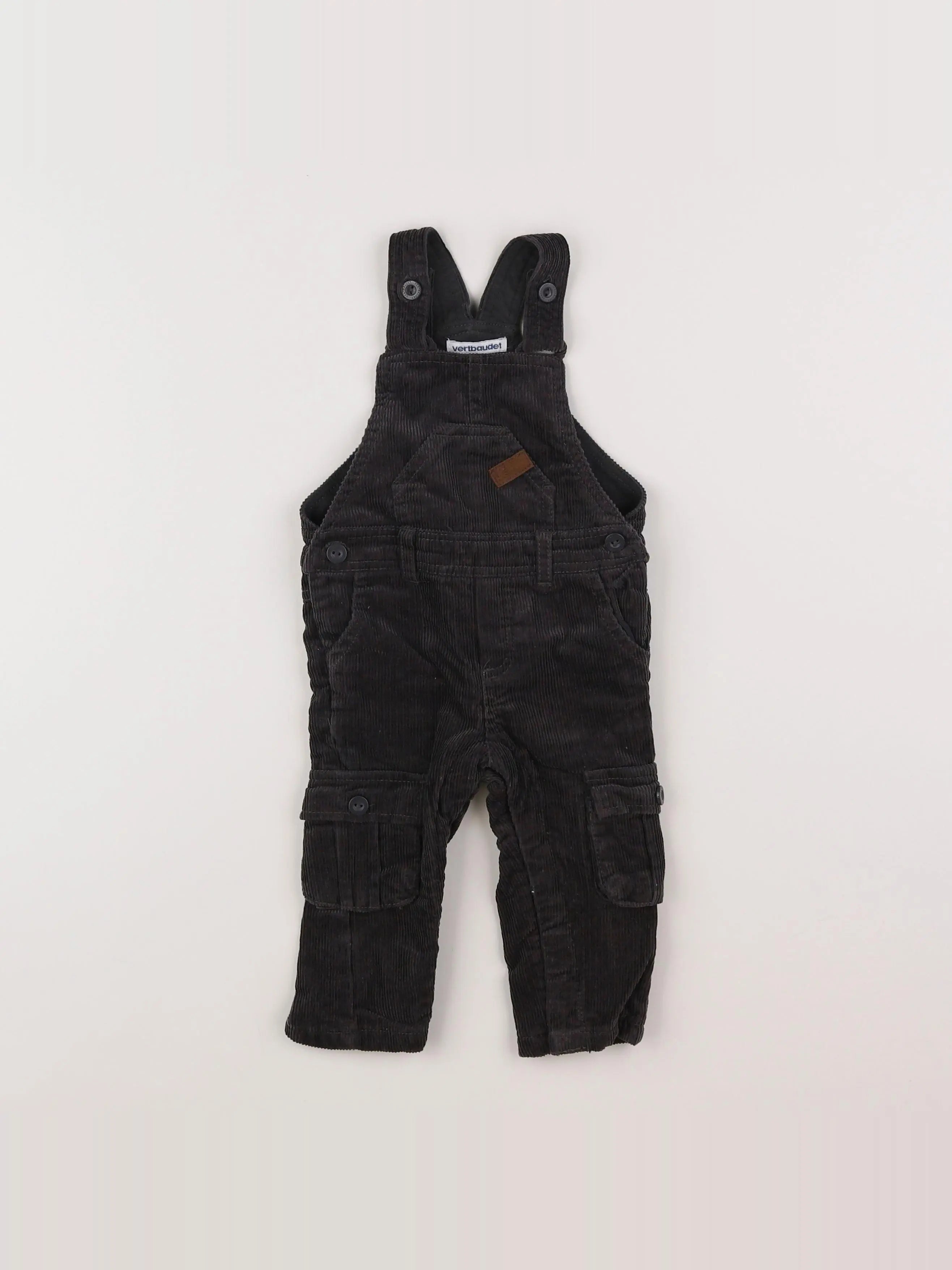 Vertbaudet - combinaison gris - 9 mois