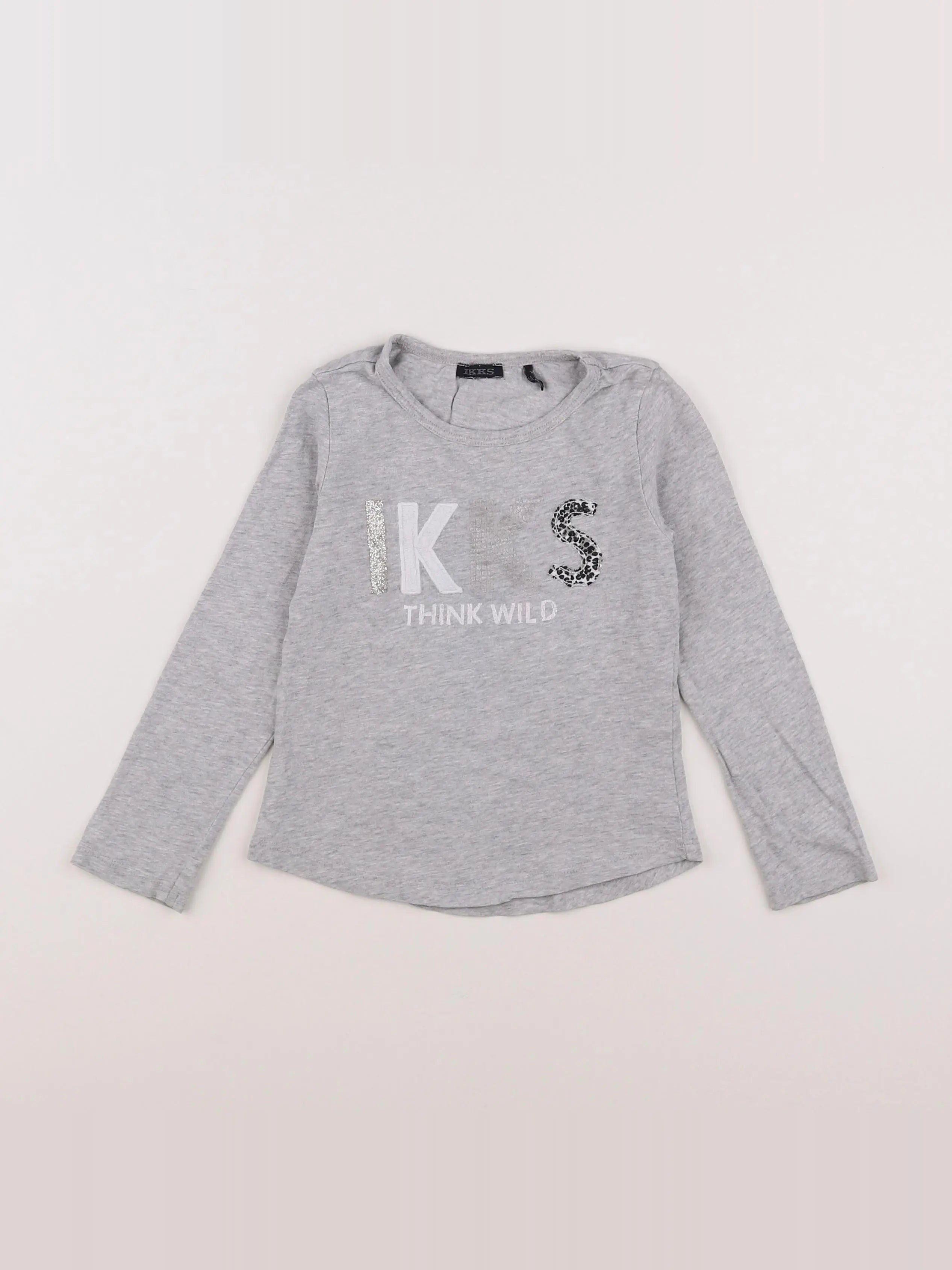 IKKS - tee-shirt gris - 4 ans