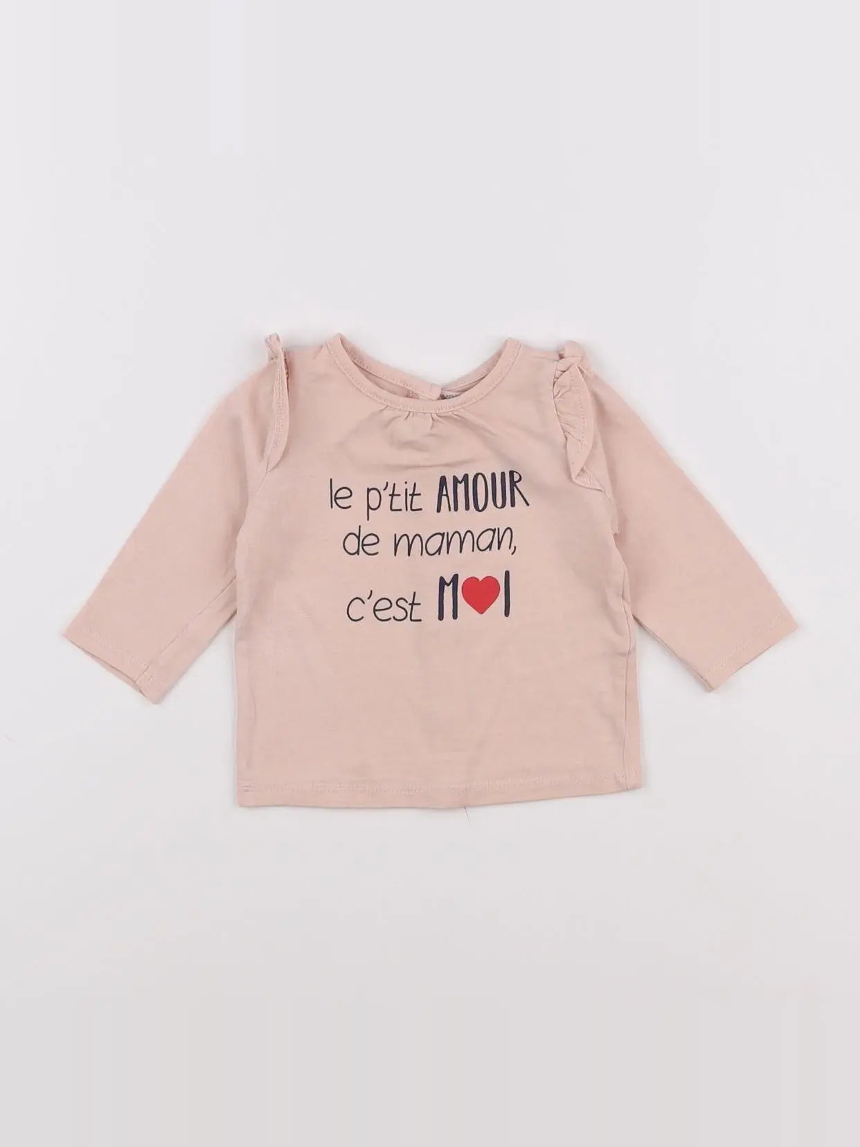 Vertbaudet - tee-shirt rose - 3 mois